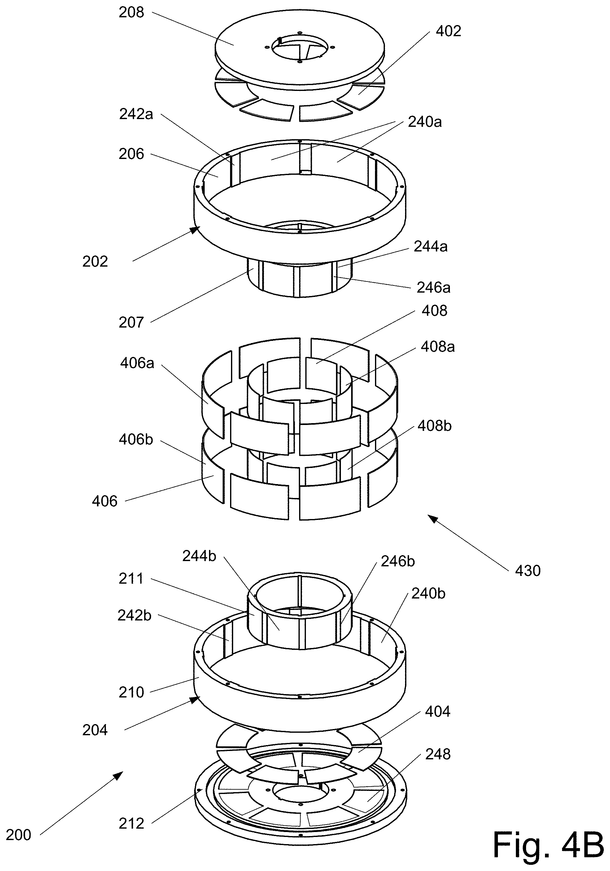 Patent US11784546 Figure 8 – Circumferential flux electric machine with field weakening mechanisms and methods of use