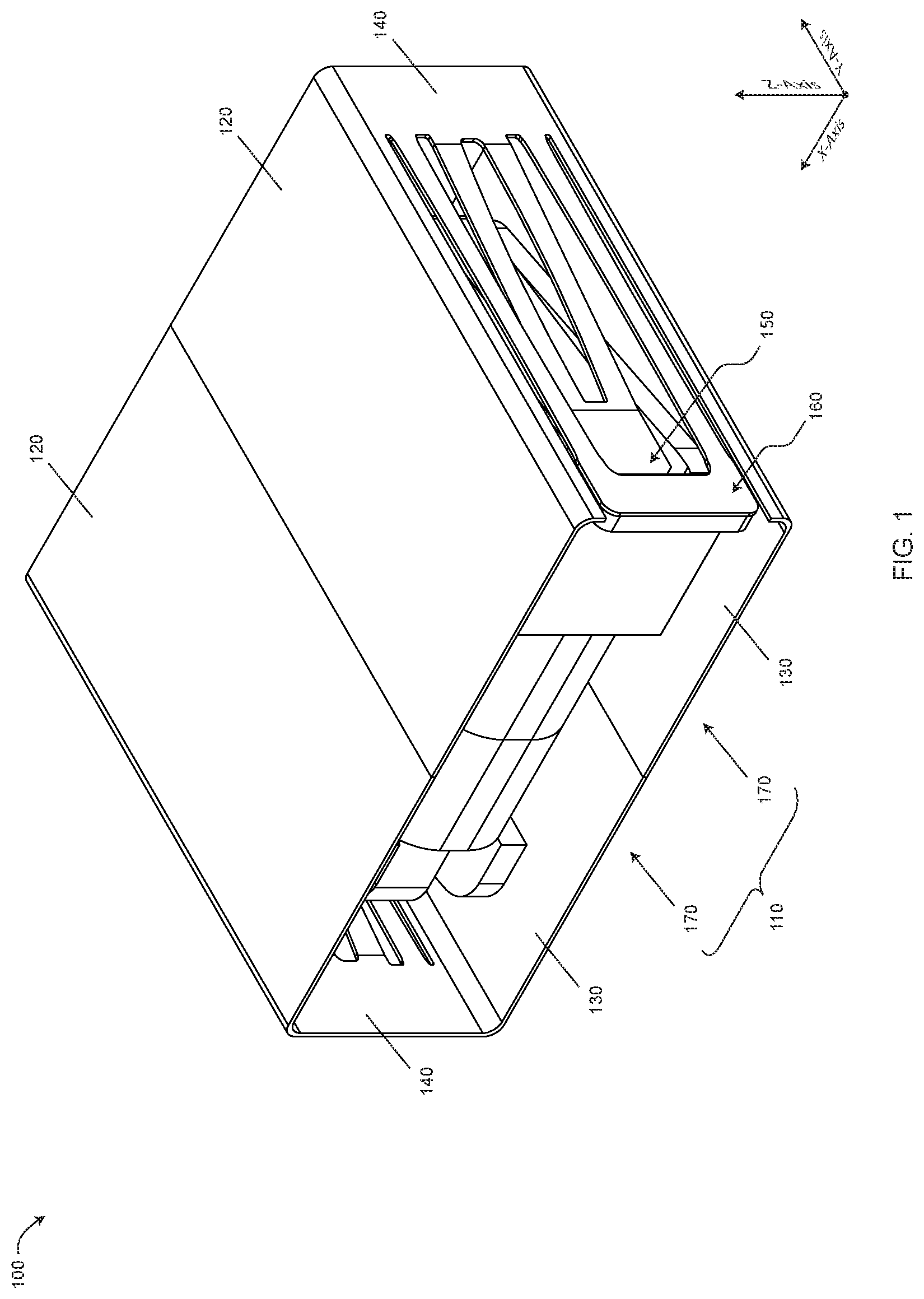 Patent US11784548 — Vibrating actuator with two resonant frequencies and two moving parts — Figure 1