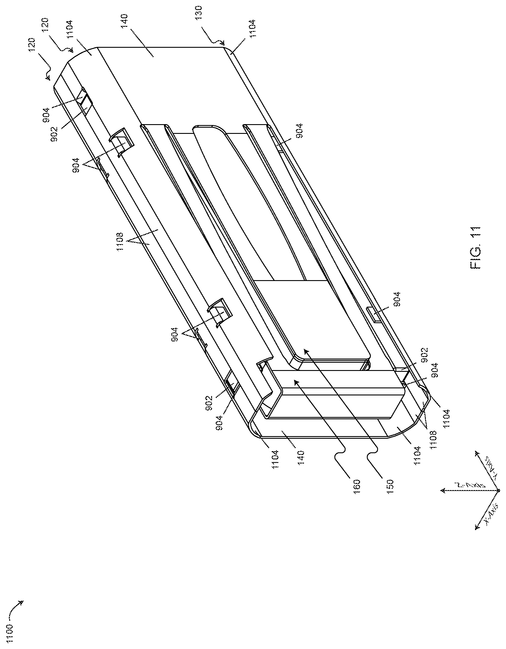 Patent US11784548 Figure 12 – Vibrating actuator with two resonant frequencies and two moving parts