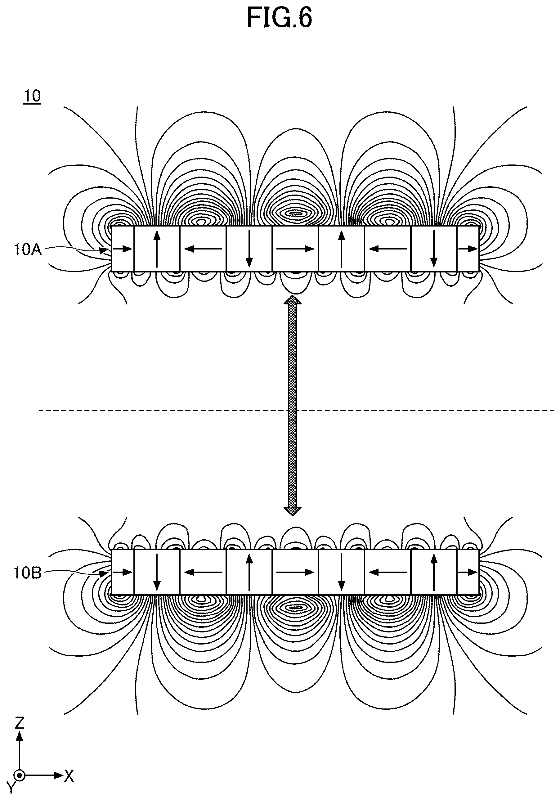 Patent US11784550 Figure 4 – Permanent field magnet, manufacturing method, and linear motor