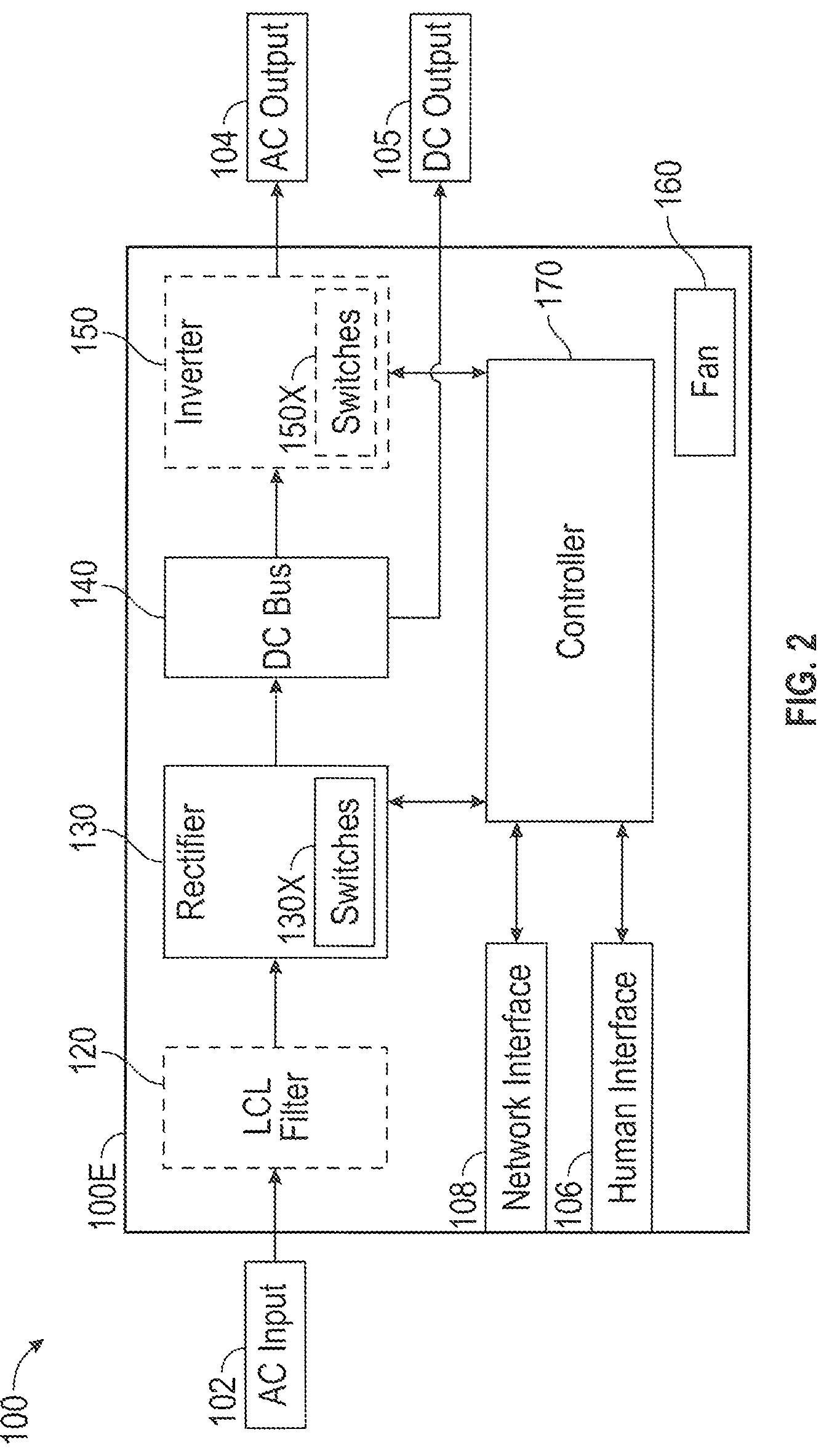 Patent US11784554 Figure 2 – Power conversion system with enhanced protection for gaseous corrosive atmospheres