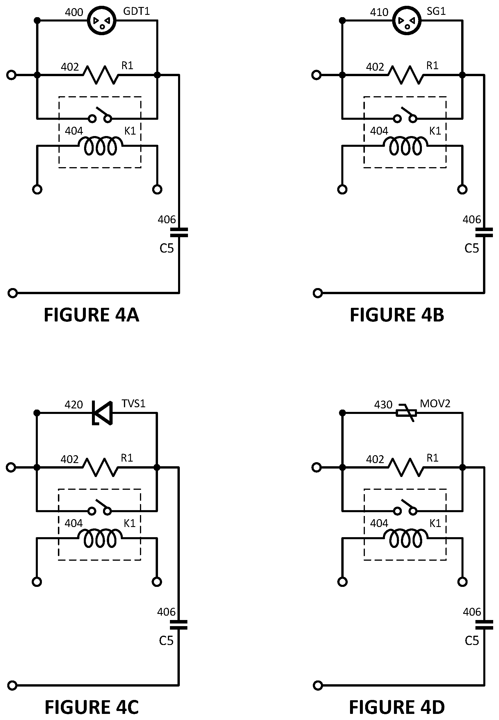 Patent US11784556 Figure 4 – Inrush current limiting and surge protection circuit and system