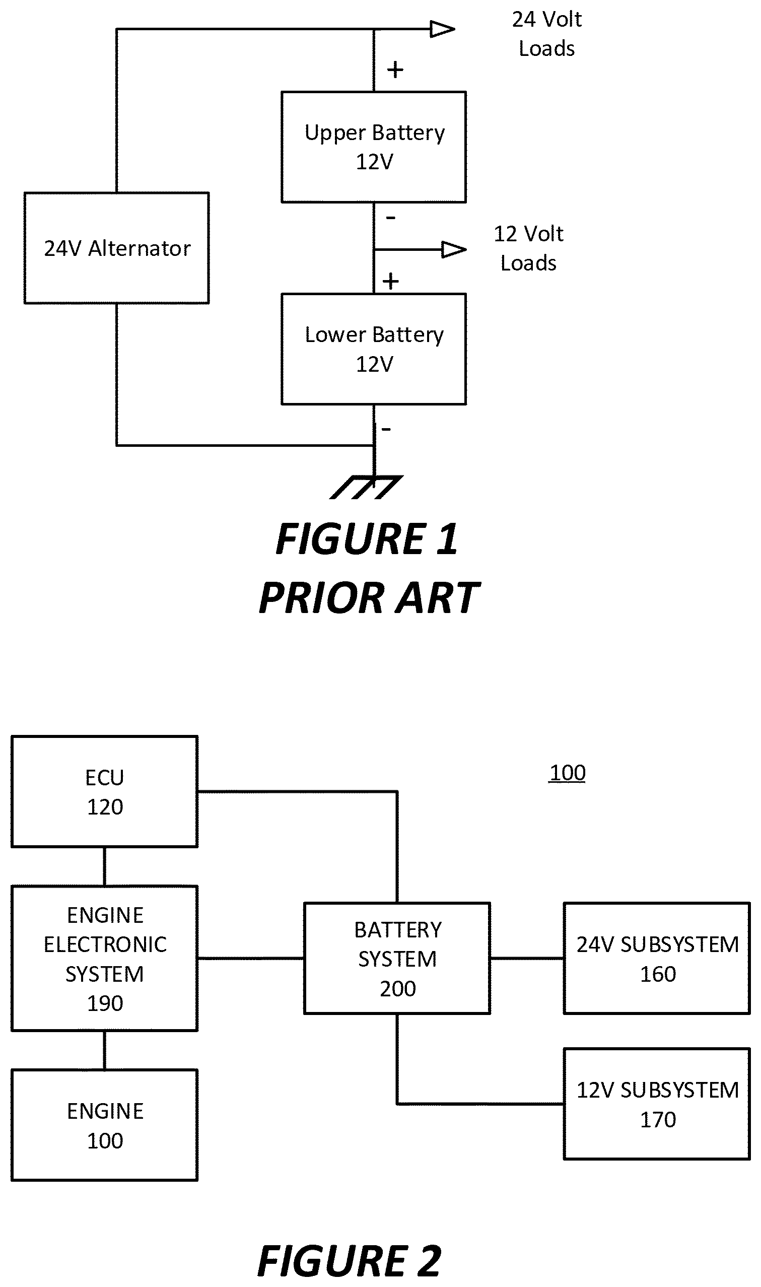 Patent US11784559 Figure 1 – DC/DC converter overload management in vehicle electrical systems