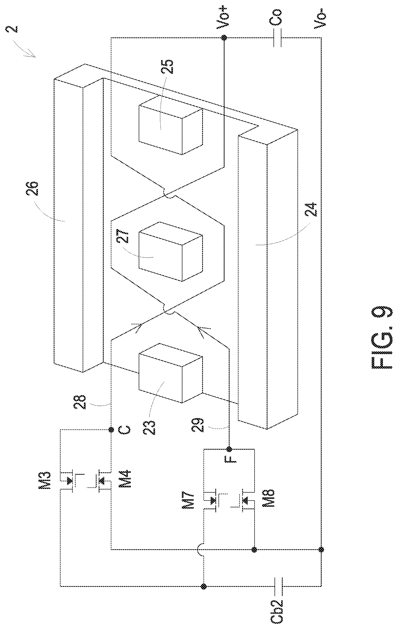 Patent US11784560 Figure 9 – Power conversion circuit