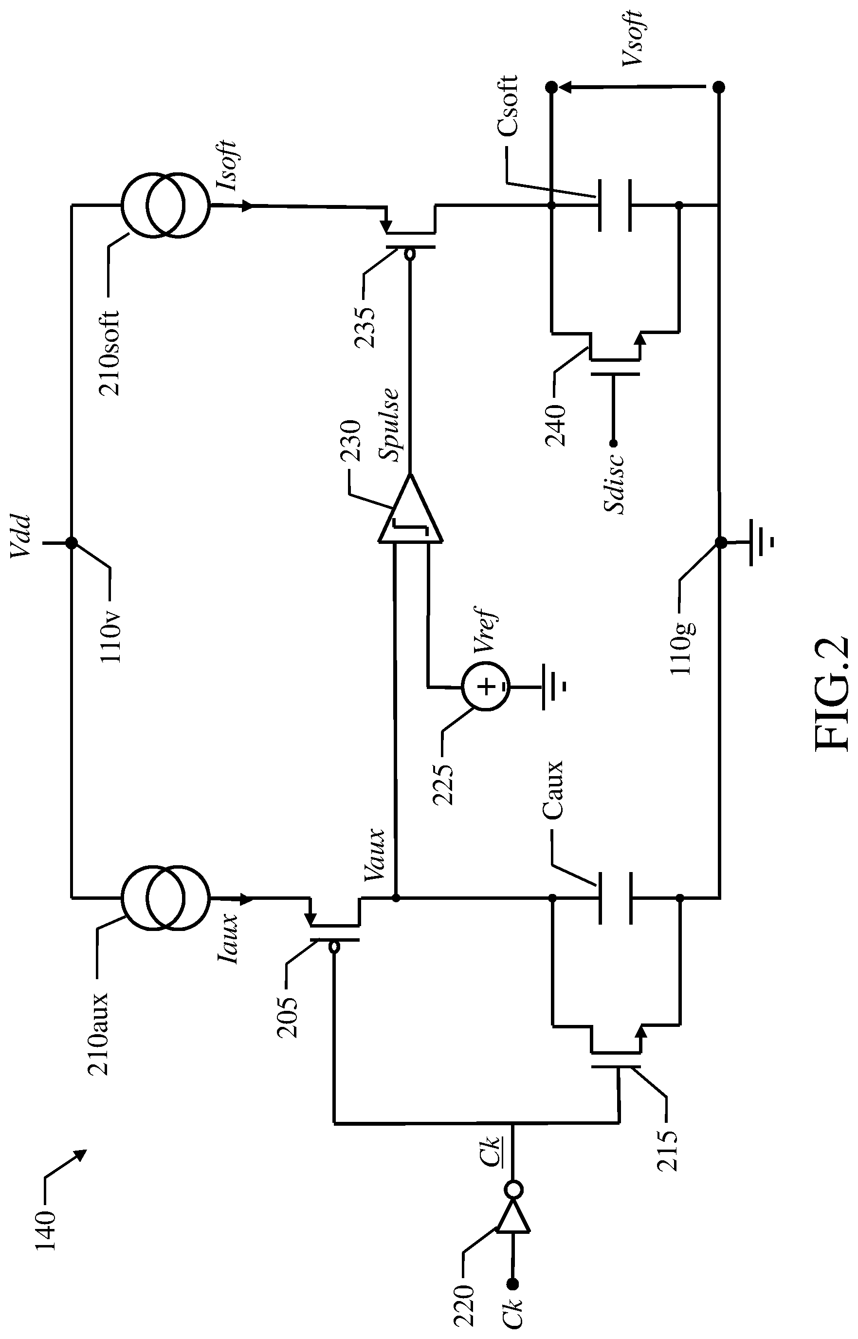Patent US11784566 Figure 2 – Soft-start of a DC-DC converter based on capacitor switching