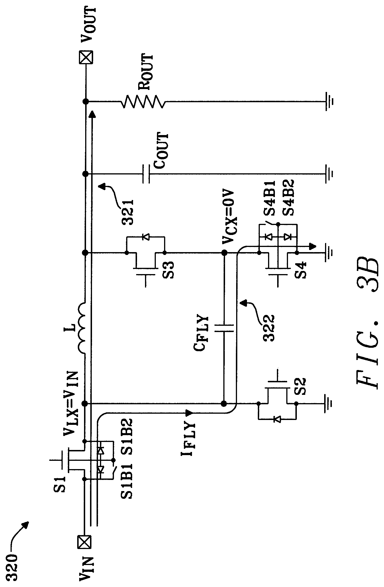 Patent US11784569 Figure 4 – Efficient hybrid buck-boost converter