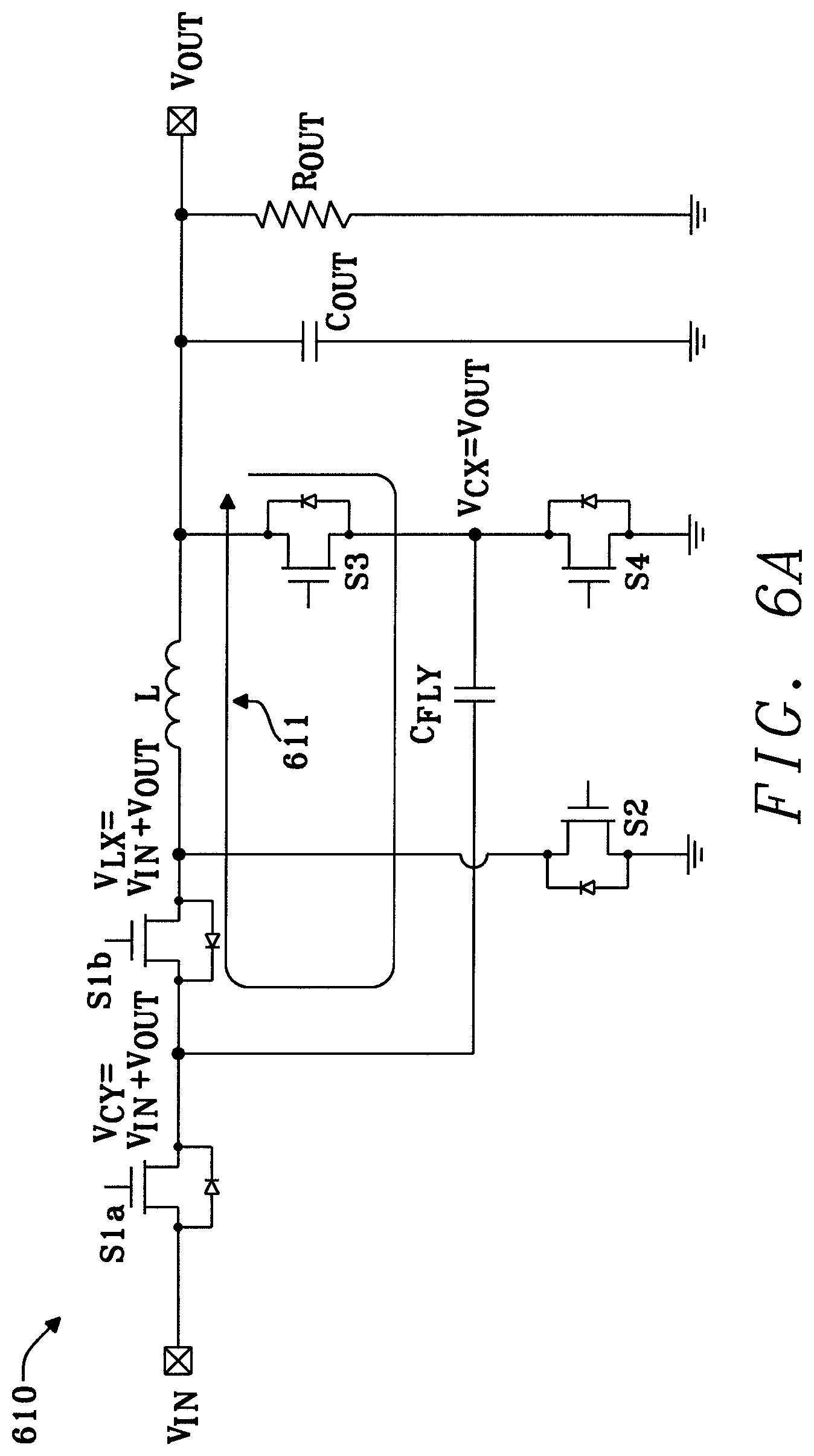Patent US11784569 Figure 8 – Efficient hybrid buck-boost converter
