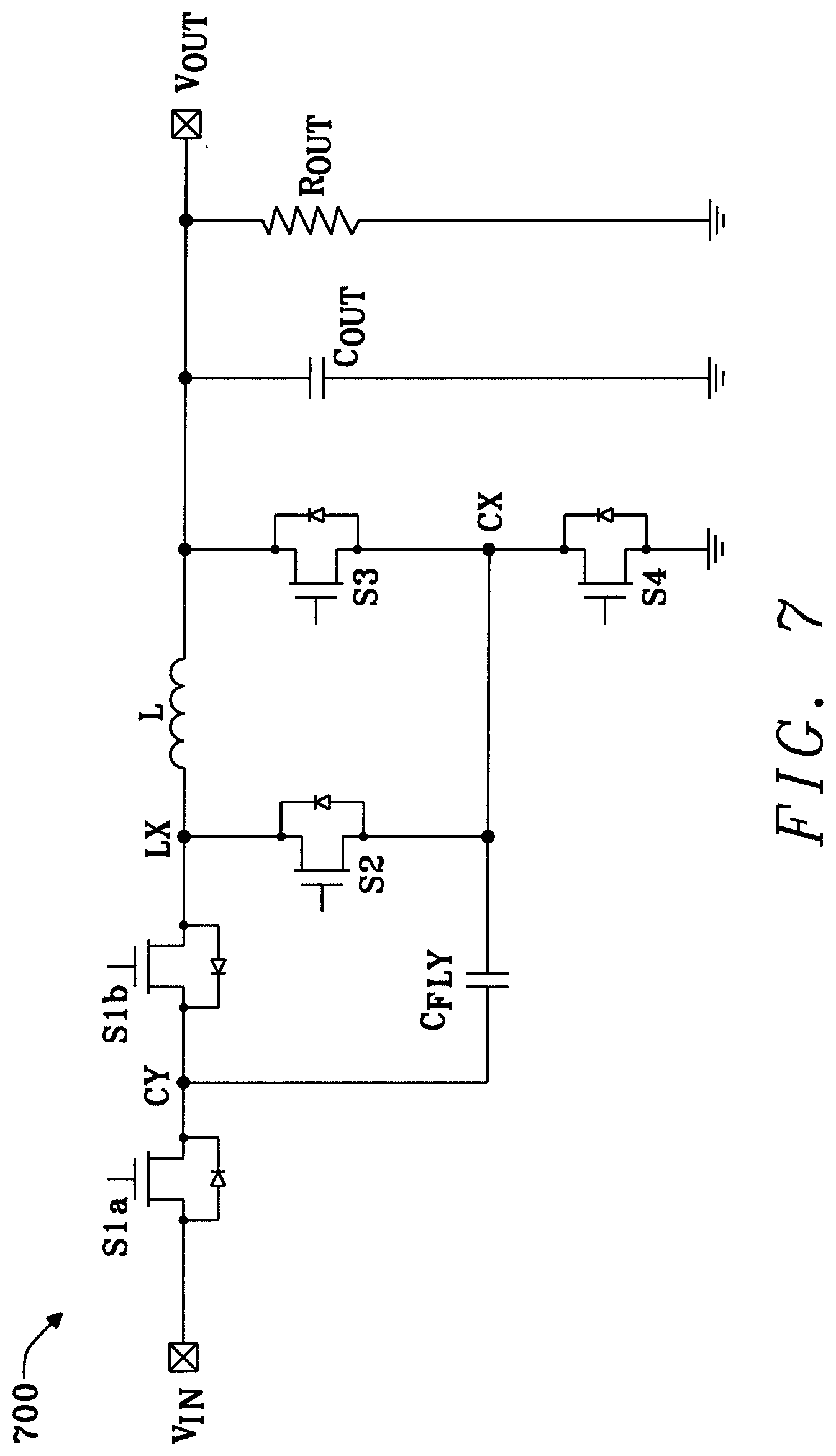 Patent US11784569 Figure 11 – Efficient hybrid buck-boost converter