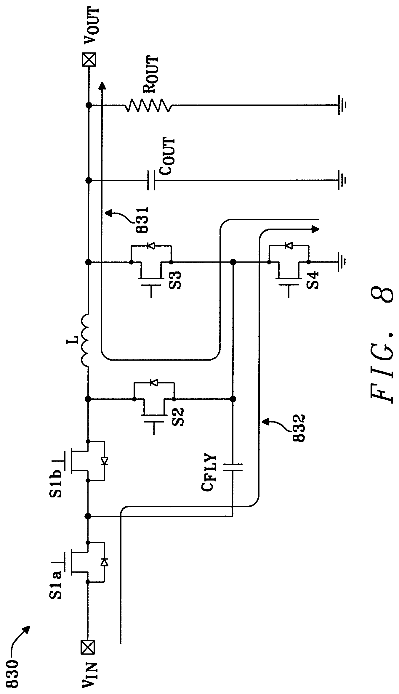 Patent US11784569 Figure 12 – Efficient hybrid buck-boost converter