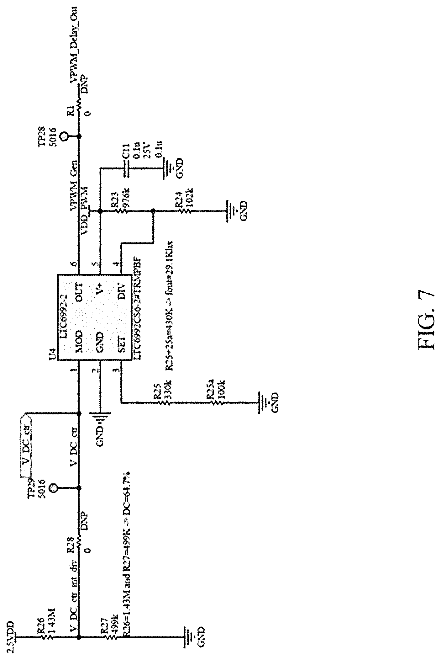 Patent US11784571 Figure 7 – Electrical network with flyback energy harvesting device