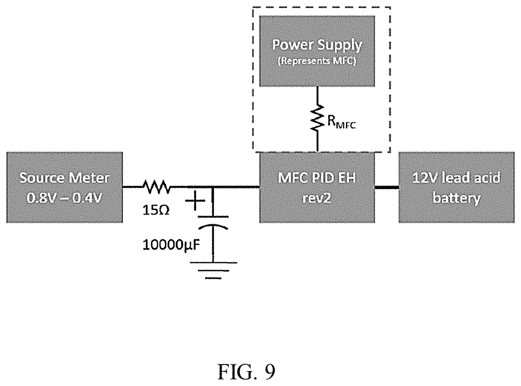 Patent US11784571 Figure 9 – Electrical network with flyback energy harvesting device