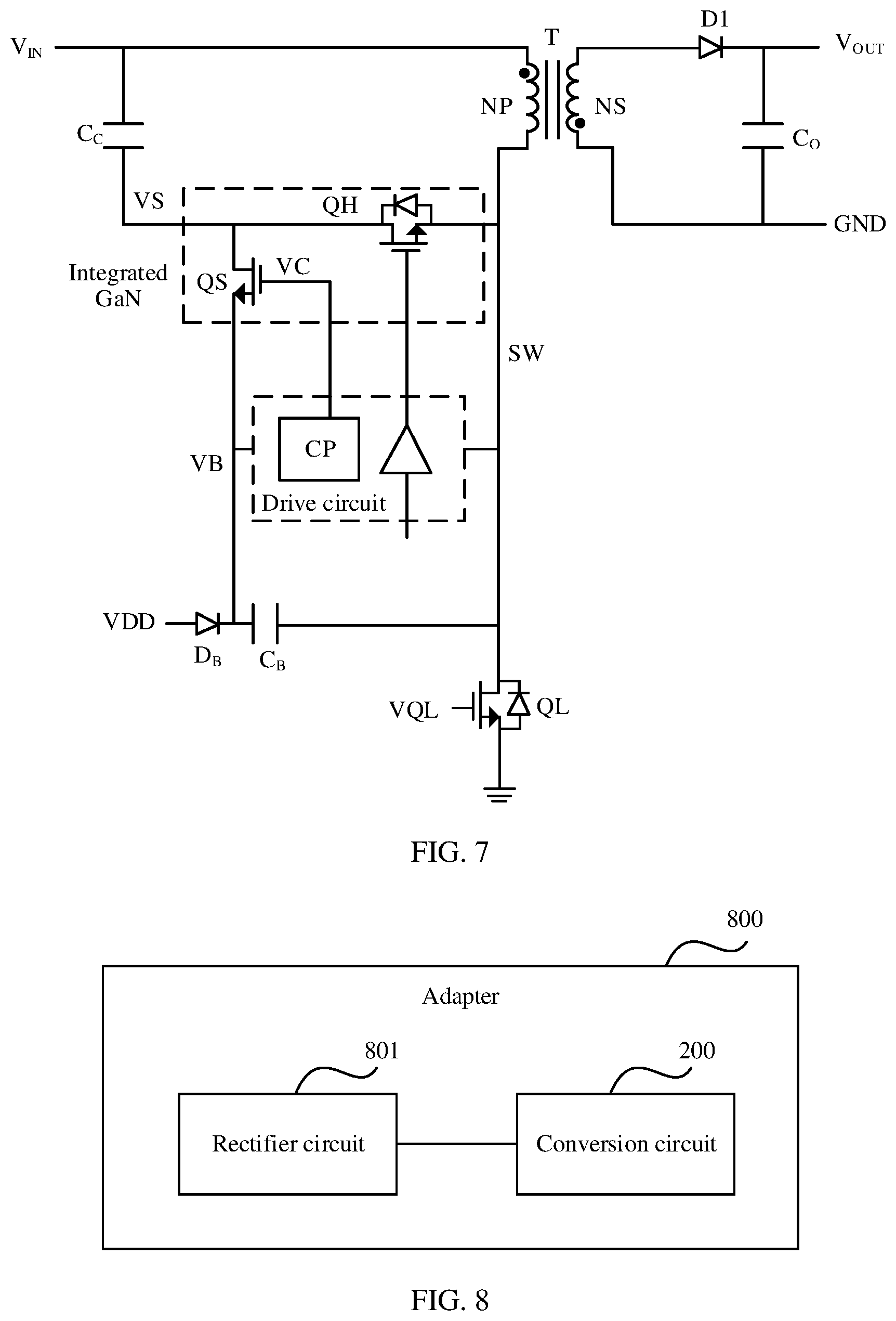Patent US11784572 Figure 5 – Conversion circuit and adapter