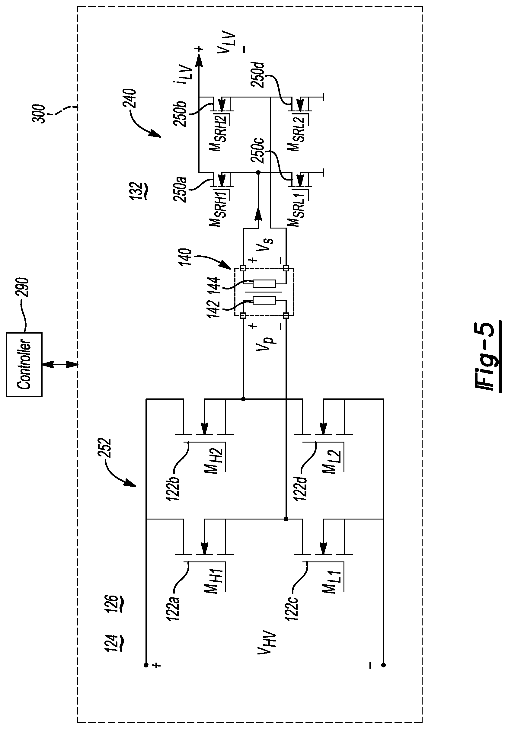 Patent US11784573 Figure 3 – HV/MV/LV DC/DC converter