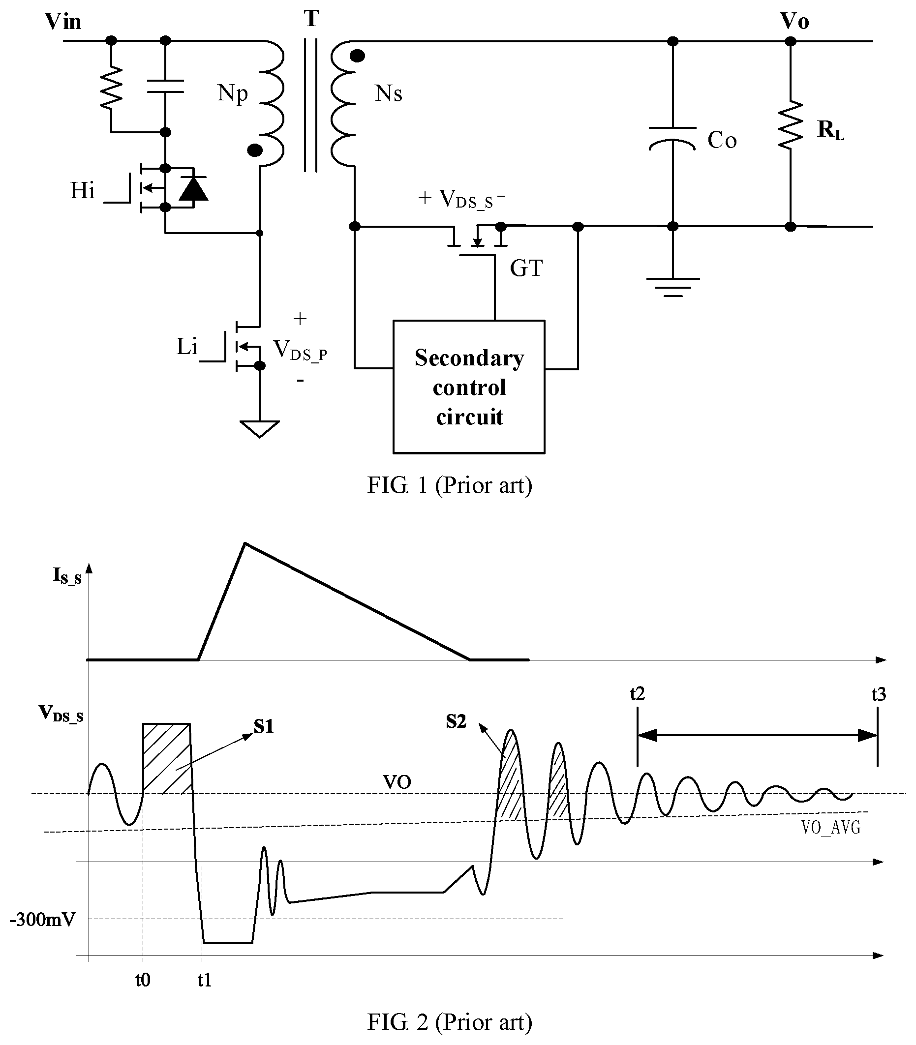 Patent US11784575 Figure 1 – Synchronous rectification control circuit and method, and flyback switched-mode power supply