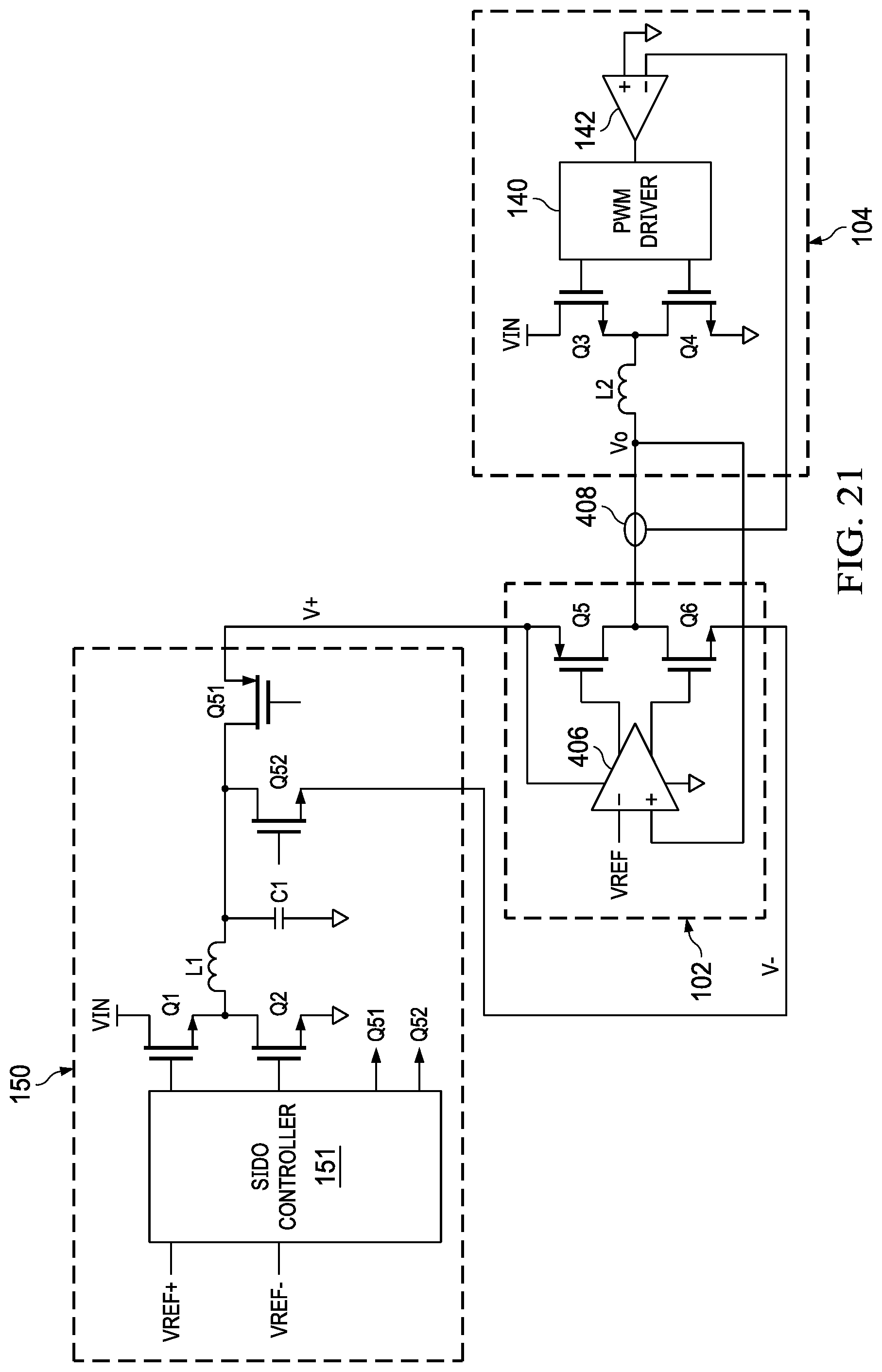 Patent US11784577 Figure 16 – Low noise power conversion system and method