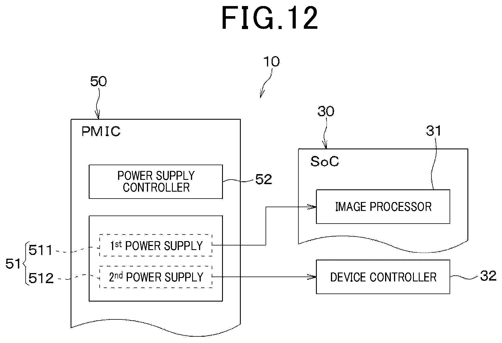 Patent US11784593 Figure 8 – Power supply controller