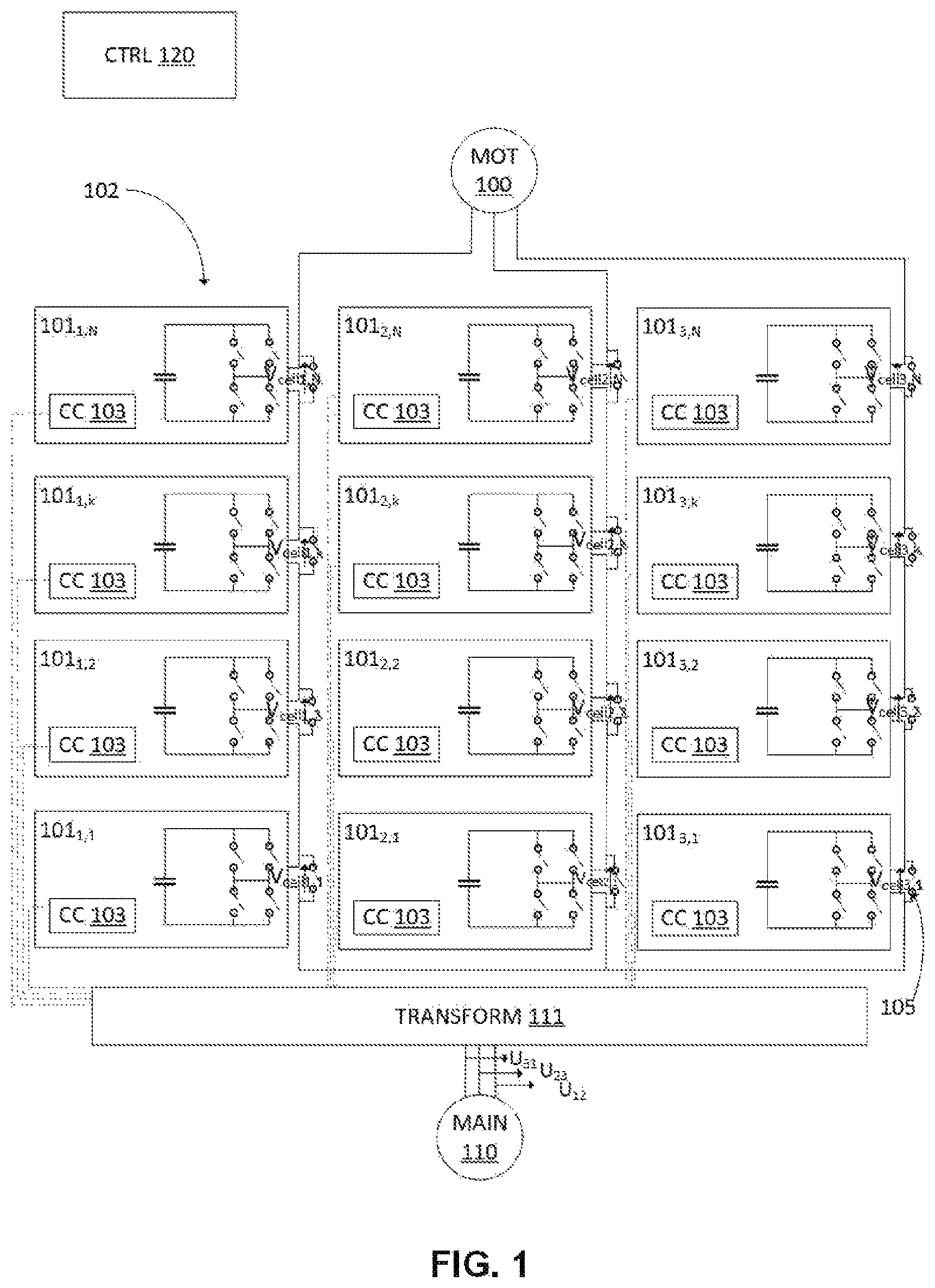 Patent US11784603 Figure 1 – Adapting the deceleration of a motor as a function of an average rectified voltage