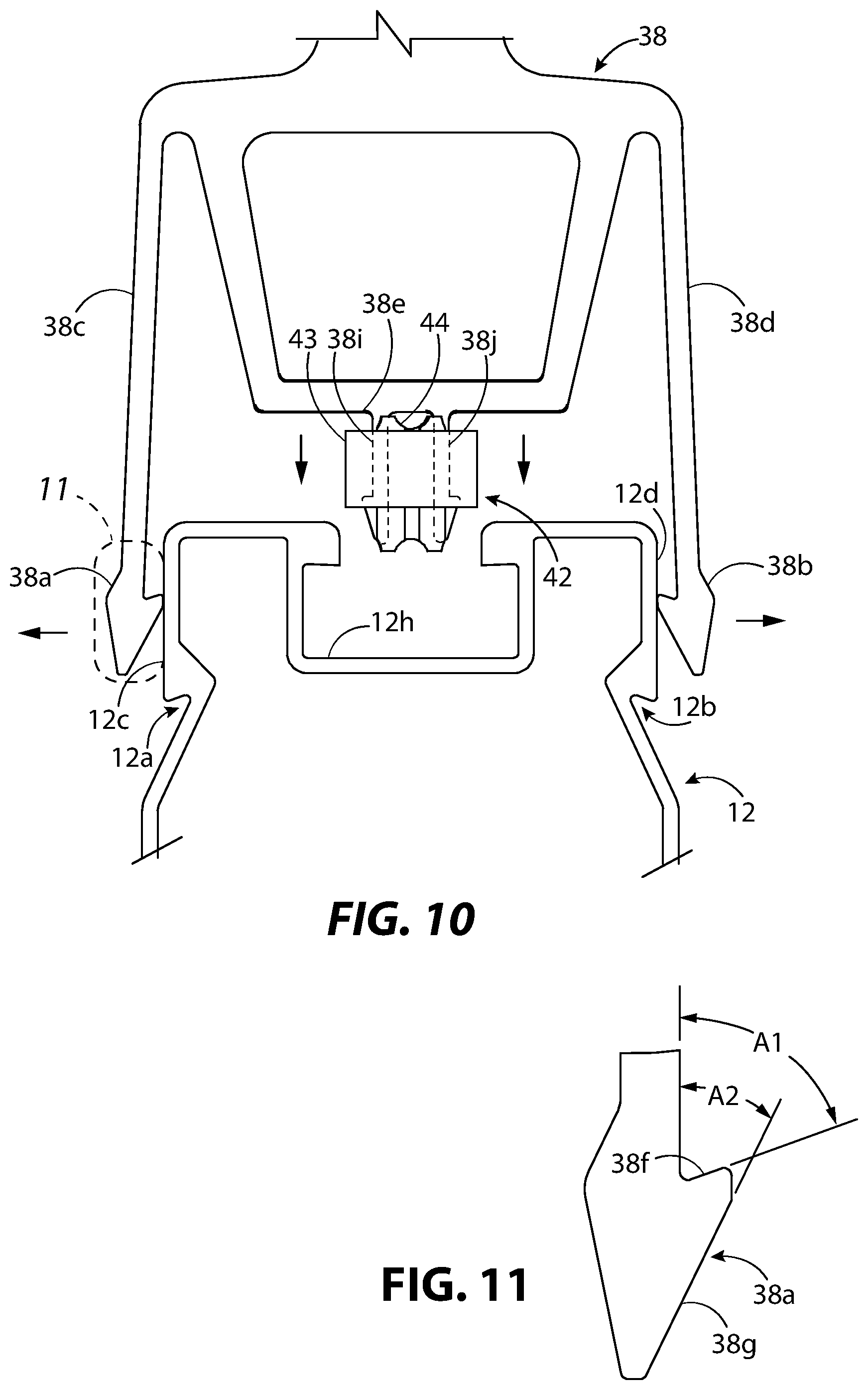 Patent US11784607 Figure 6 – Solar panel racking system and devices for the same