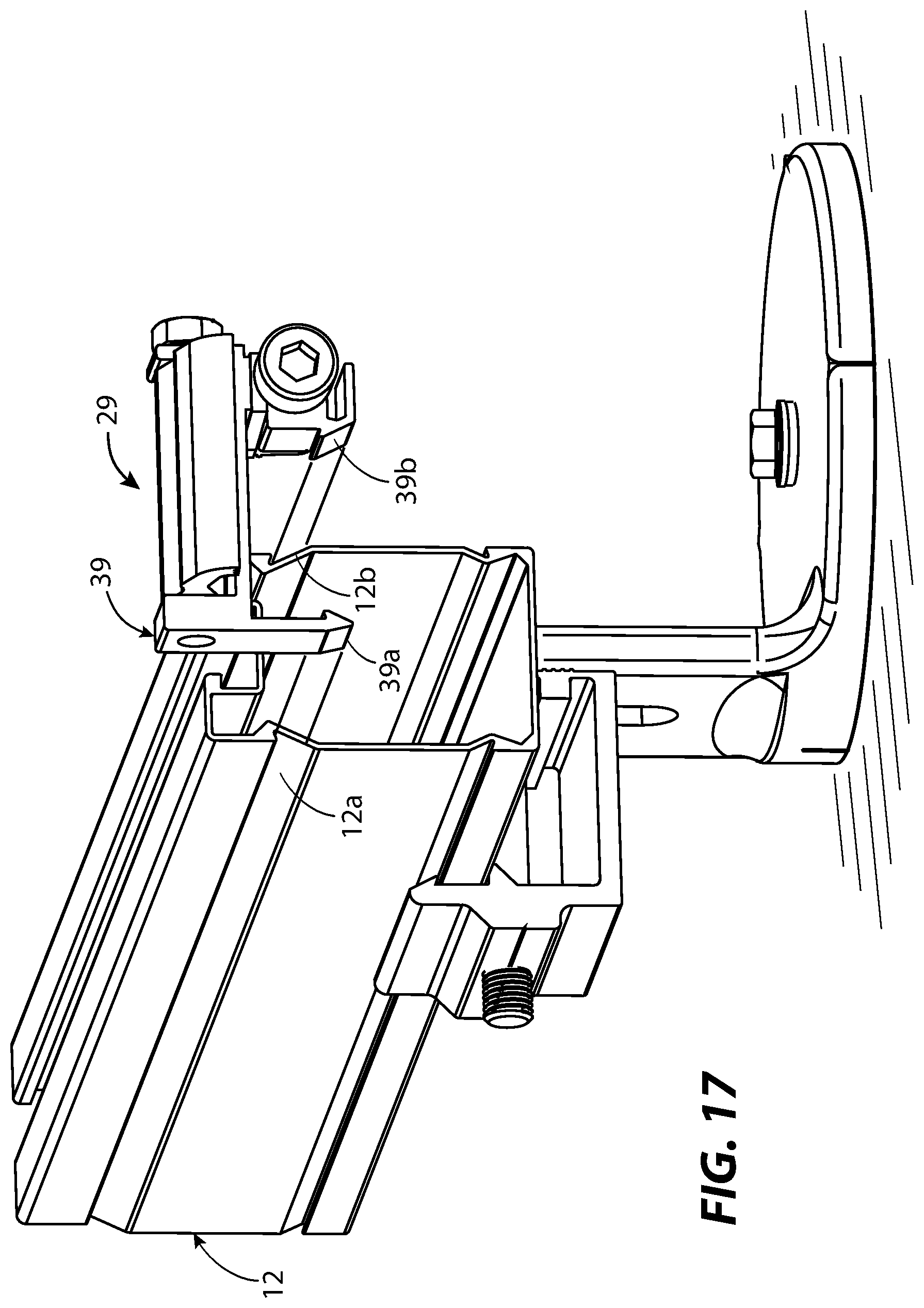 Patent US11784607 Figure 10 – Solar panel racking system and devices for the same