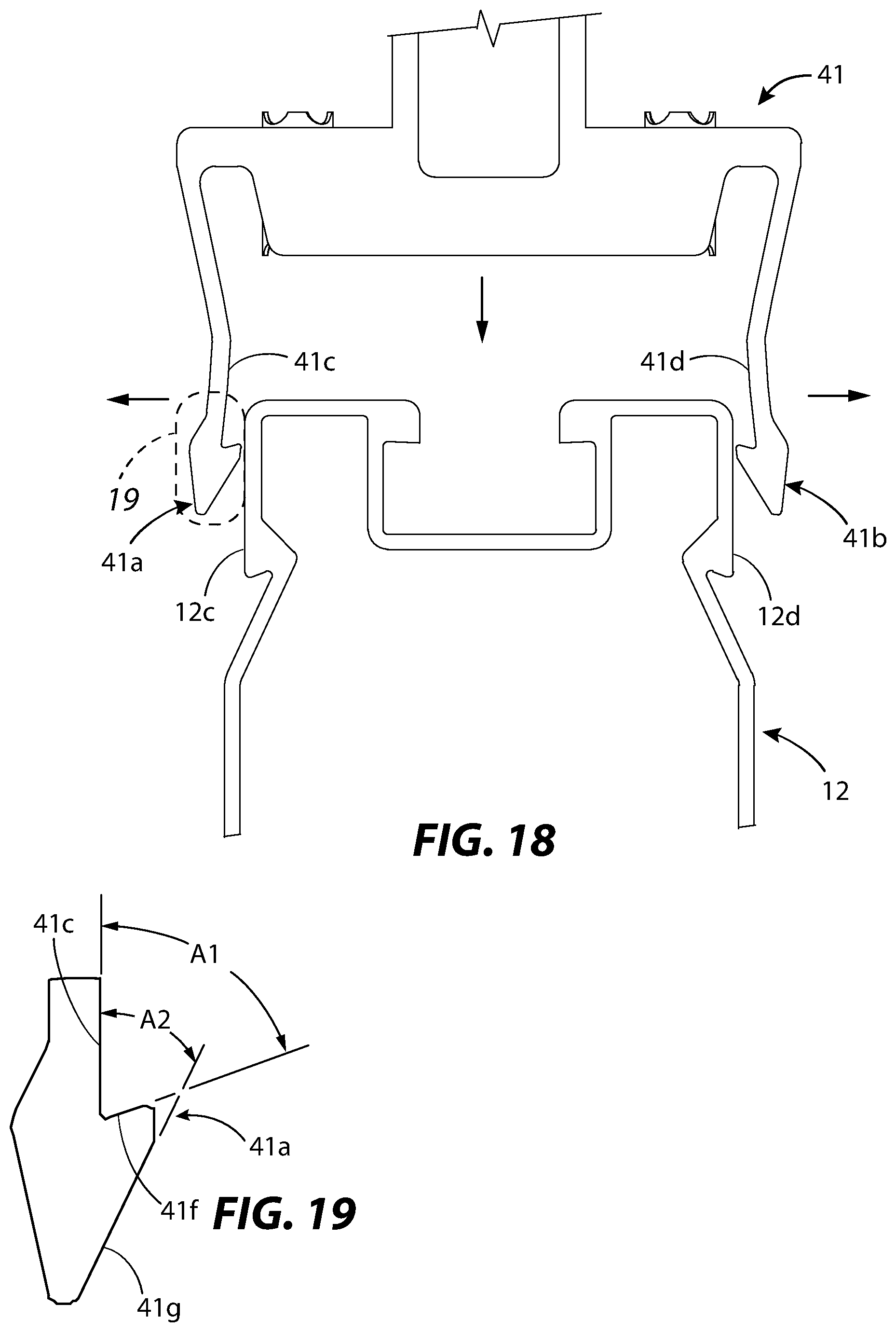 Patent US11784607 Figure 11 – Solar panel racking system and devices for the same