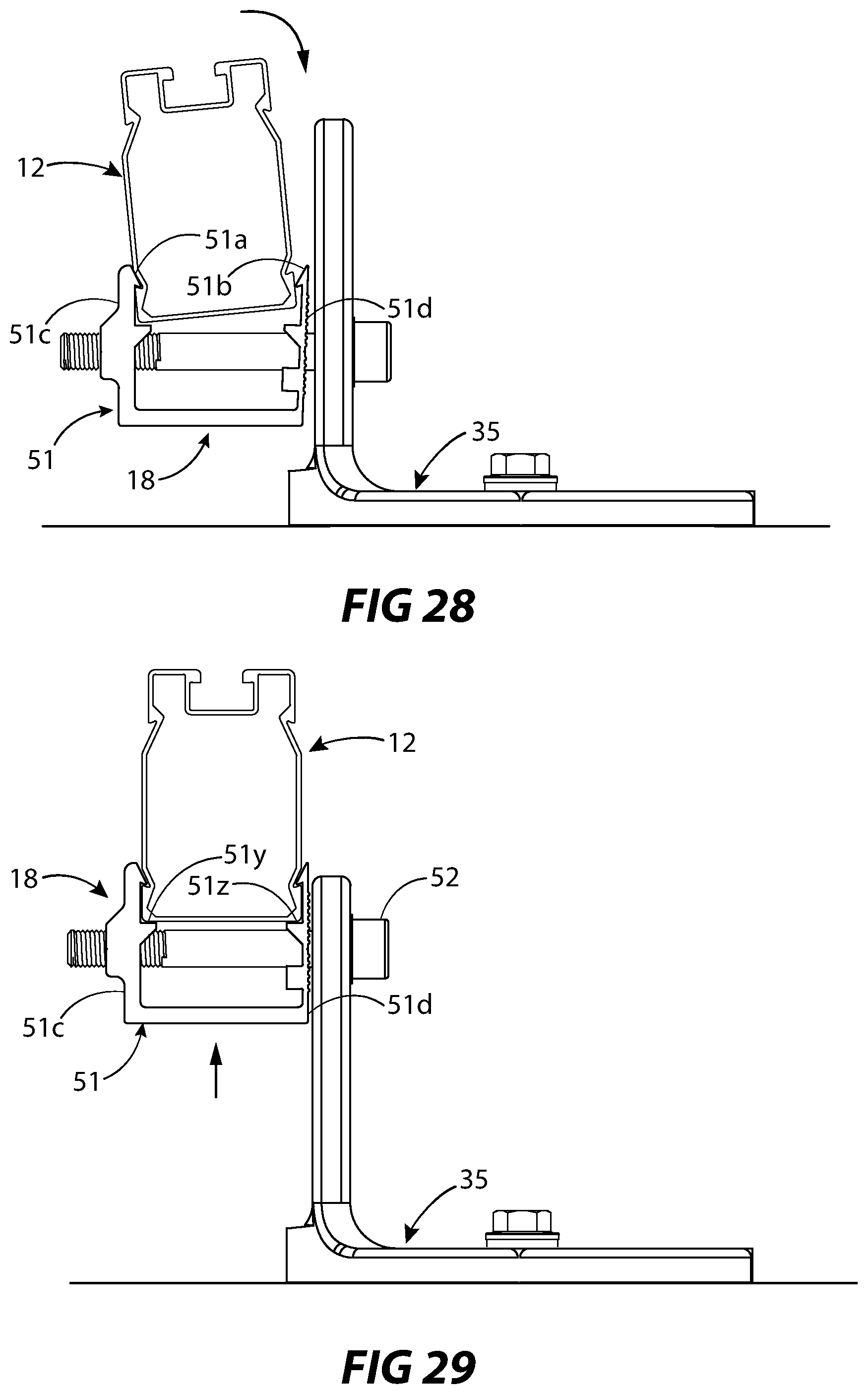 Patent US11784607 Figure 18 – Solar panel racking system and devices for the same