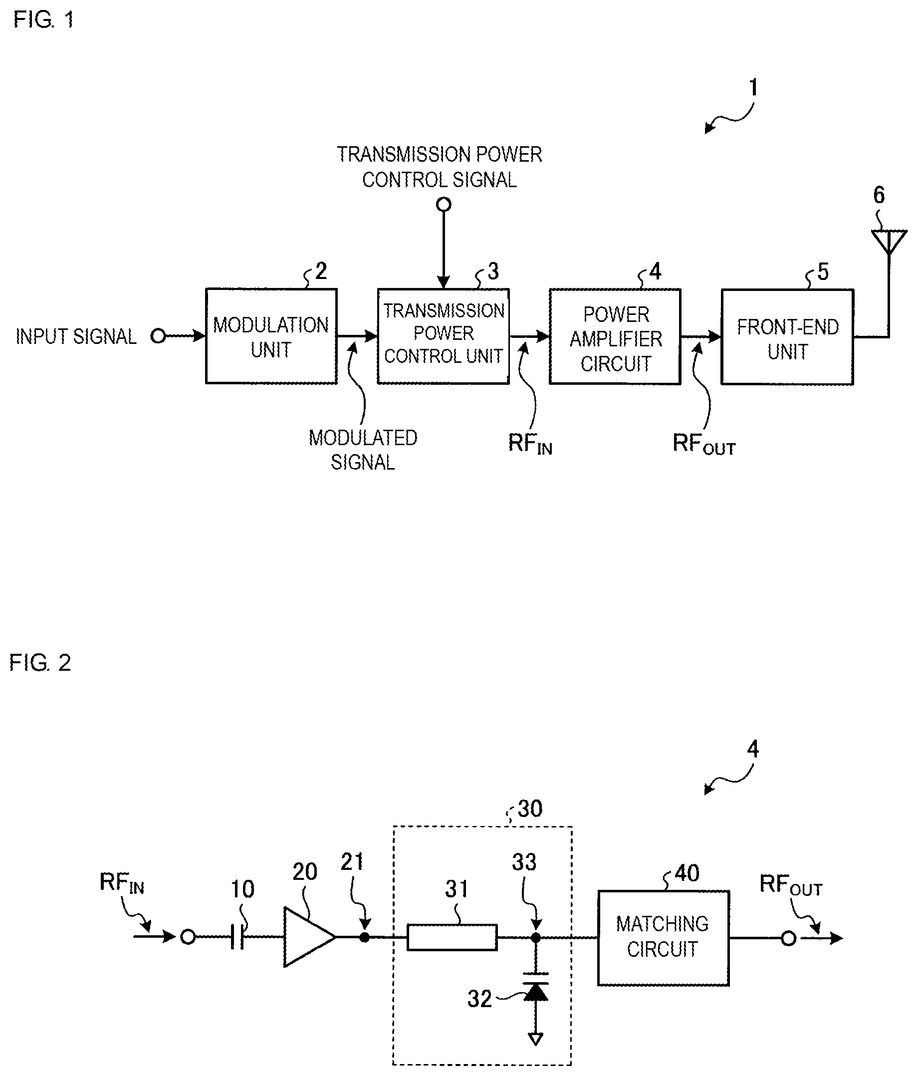 Patent US11784609 Figure 1 – Power amplifier circuit
