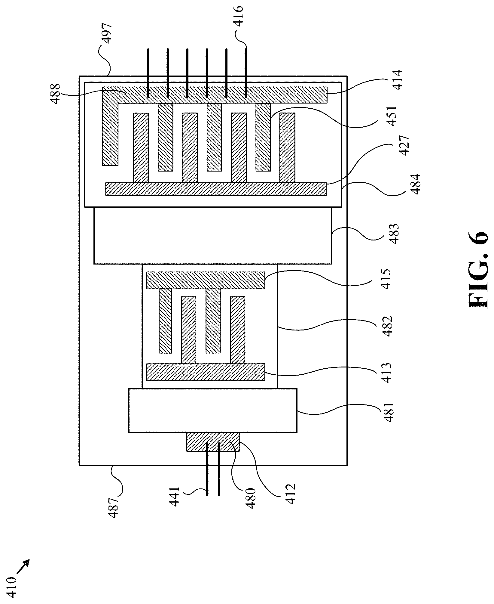 Patent US11784610 Figure 6 – Doherty amplifier module with compact wideband impedance inverter