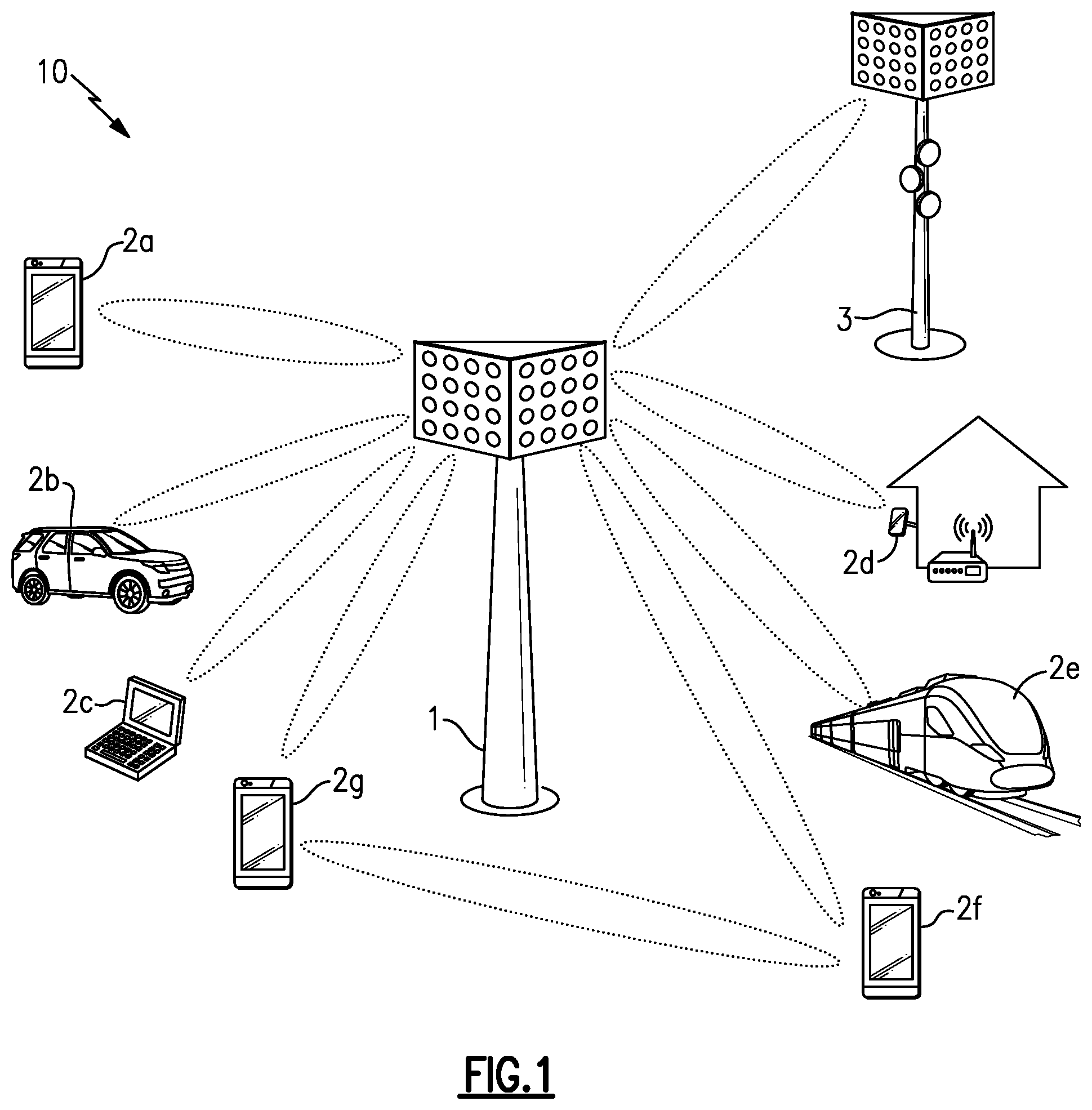 Patent US11784611 Figure 1 – Power amplifier antenna structure
