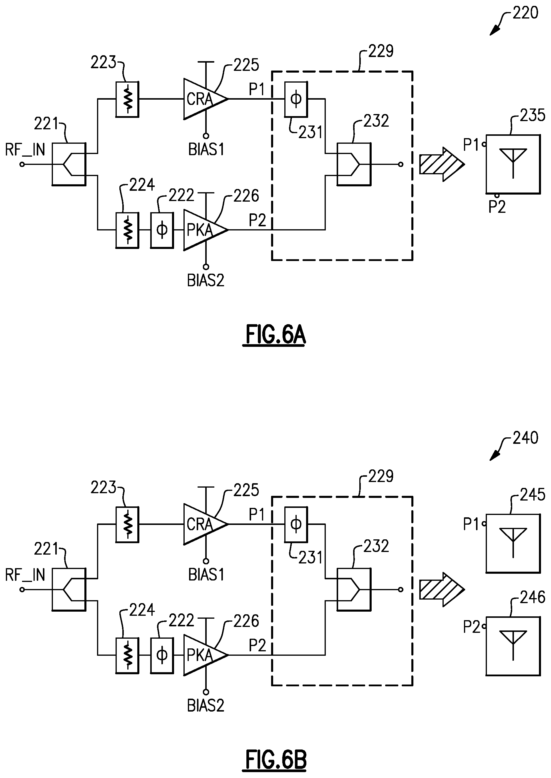 Patent US11784611 Figure 9 – Power amplifier antenna structure