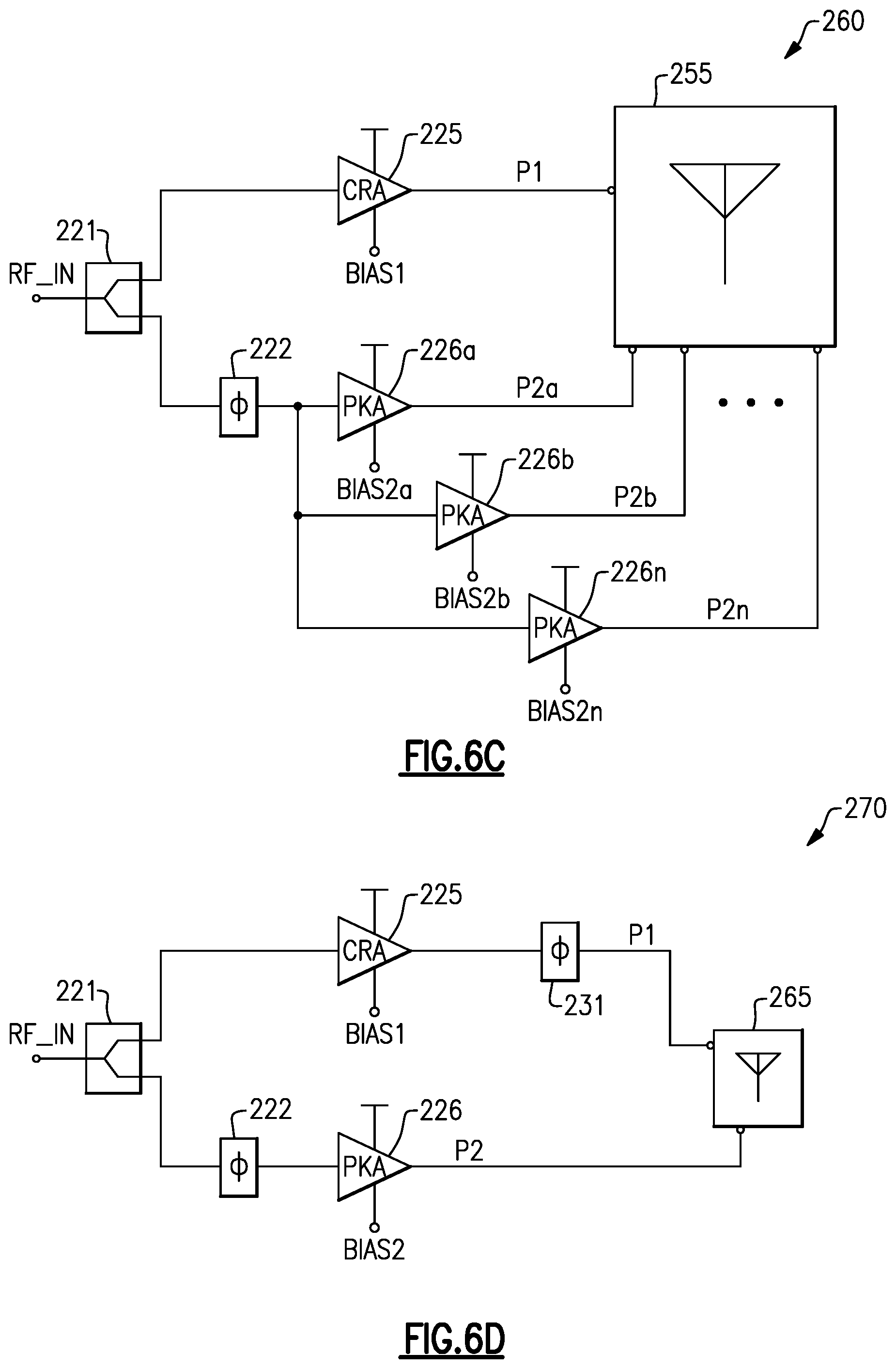 Patent US11784611 Figure 10 – Power amplifier antenna structure
