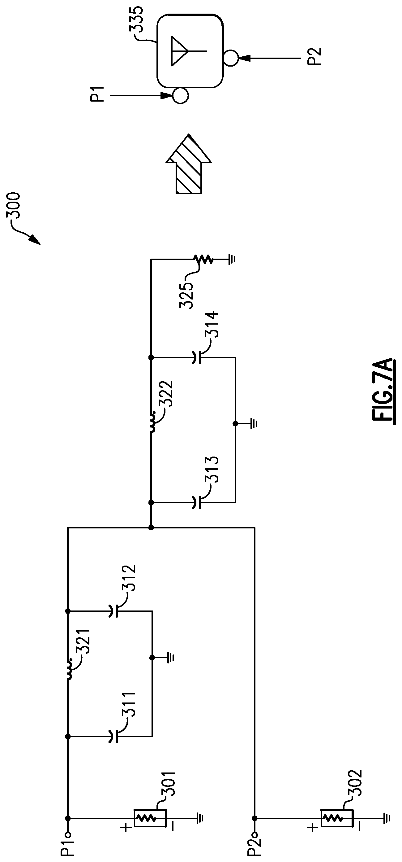 Patent US11784611 Figure 12 – Power amplifier antenna structure