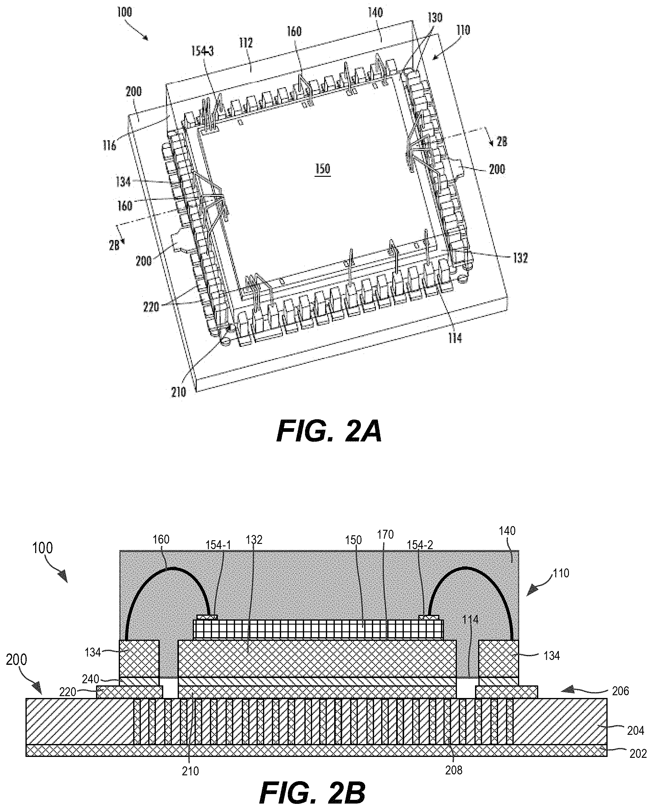 Patent US11784613 Figure 2 – High output power density radio frequency transistor amplifiers in flat no-lead overmold packages