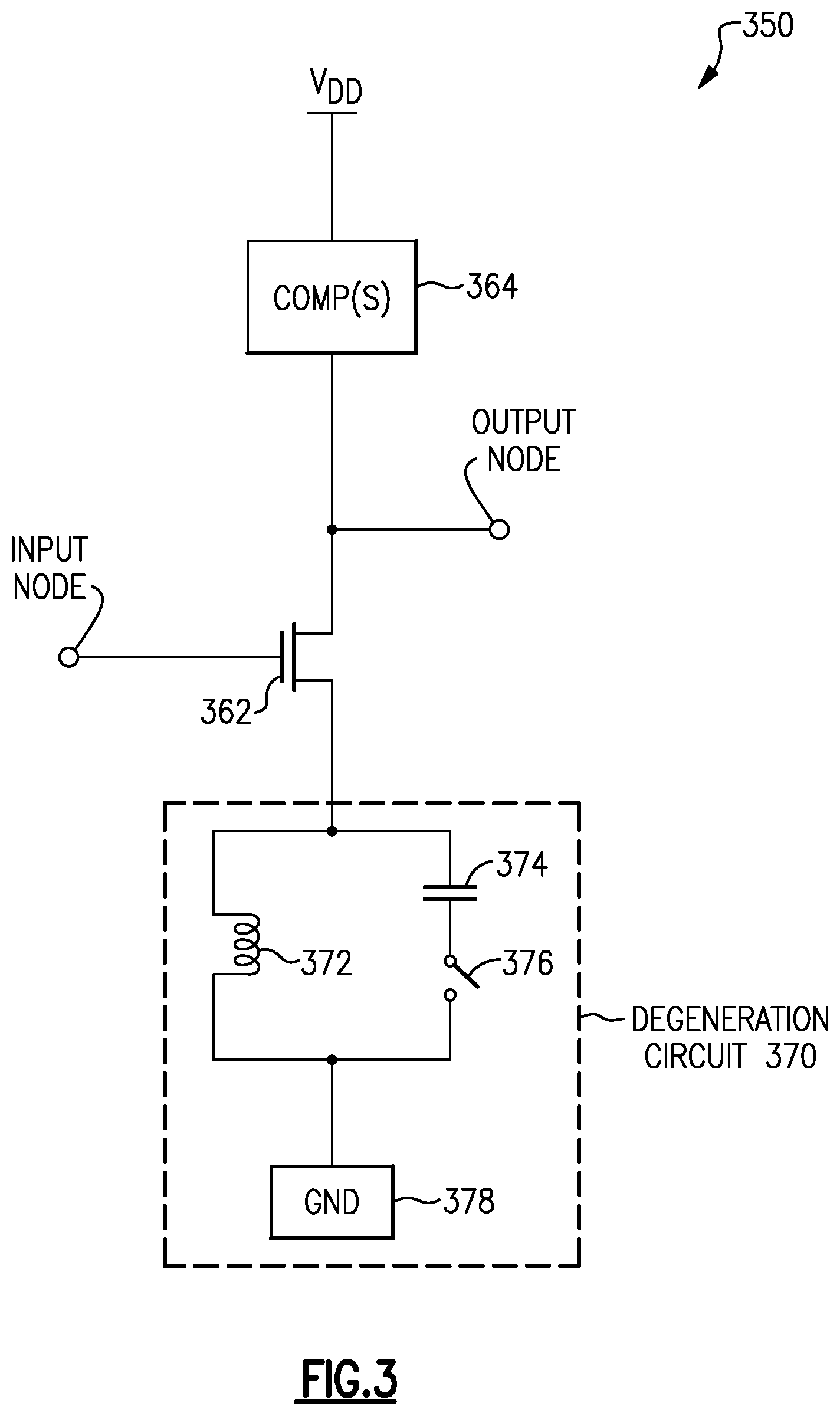Patent US11784620 Figure 3 – Adaptive degeneration circuits