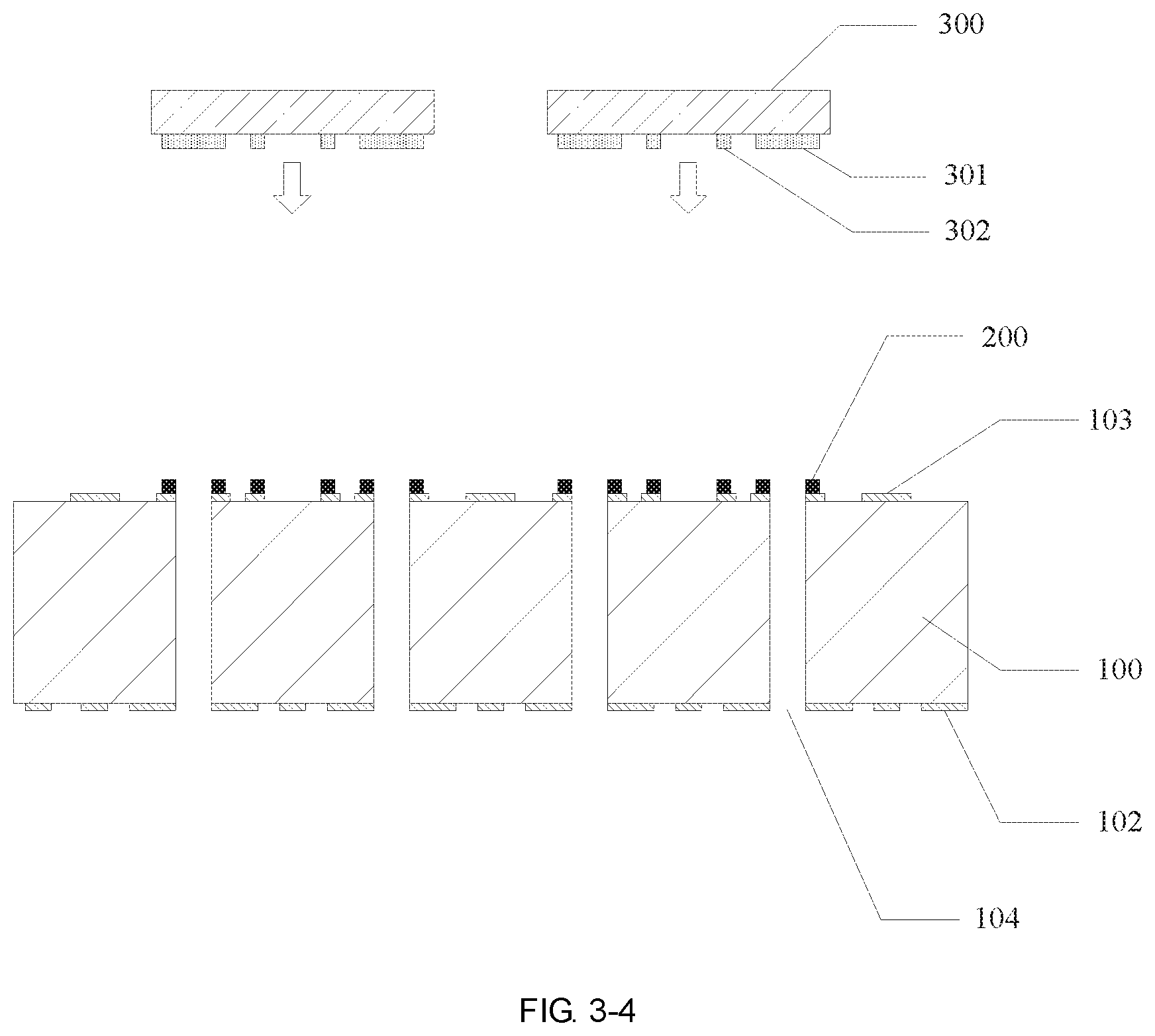 Patent US11784625 Figure 5 – Packaging method and package structure for filter chip