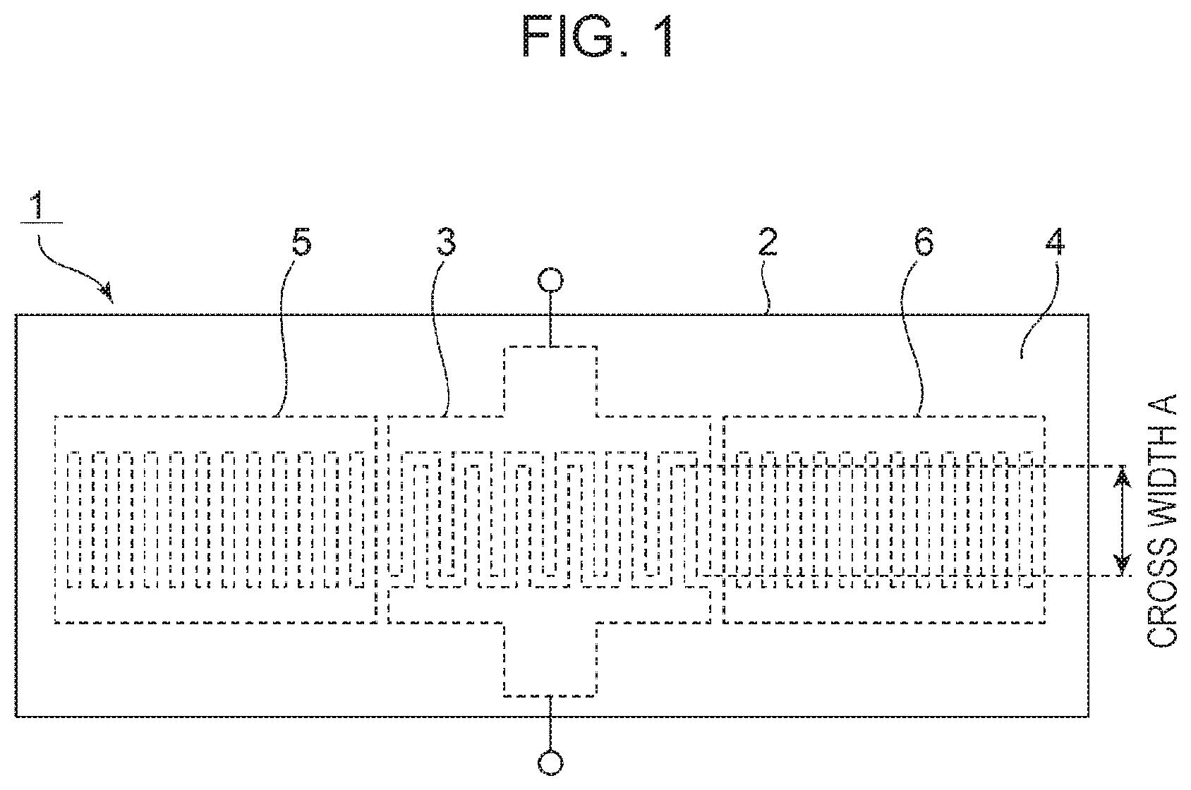 Patent US11784626 Figure 1 – Elastic wave device
