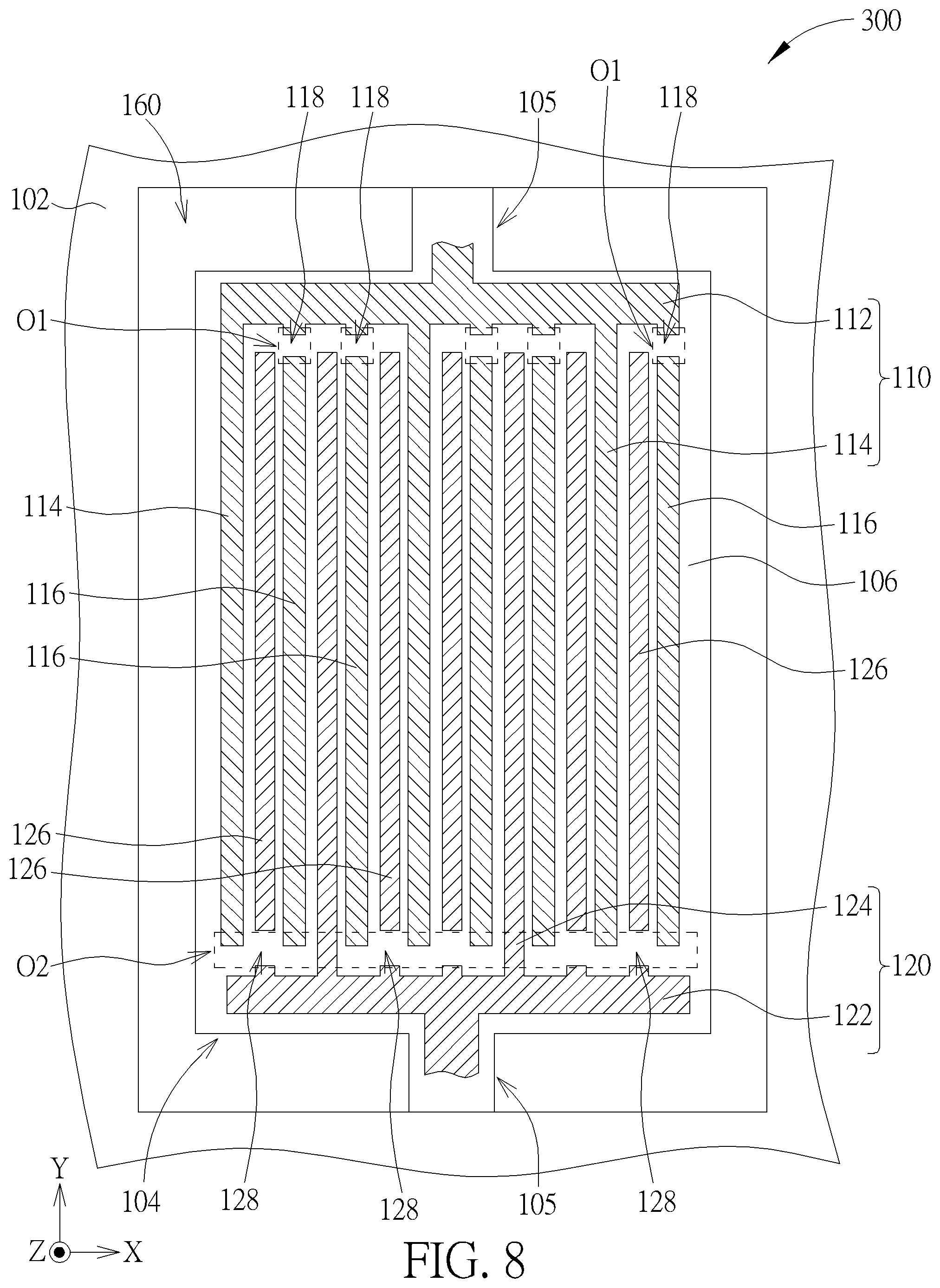 Patent US11784627 Figure 8 – Lamb wave resonator and method of fabricating the same