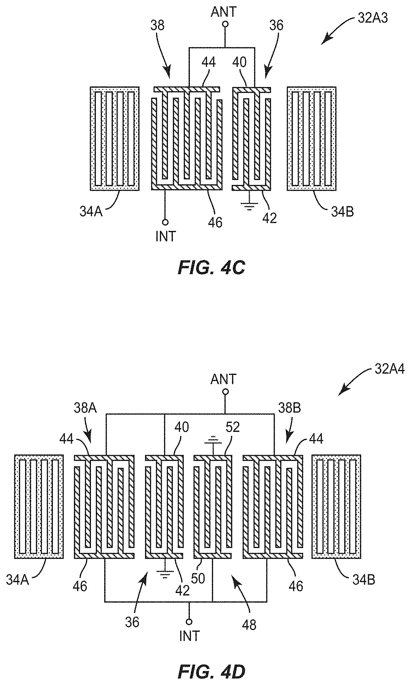 Patent US11784633 Figure 6 – Ladder-type surface acoustic wave device