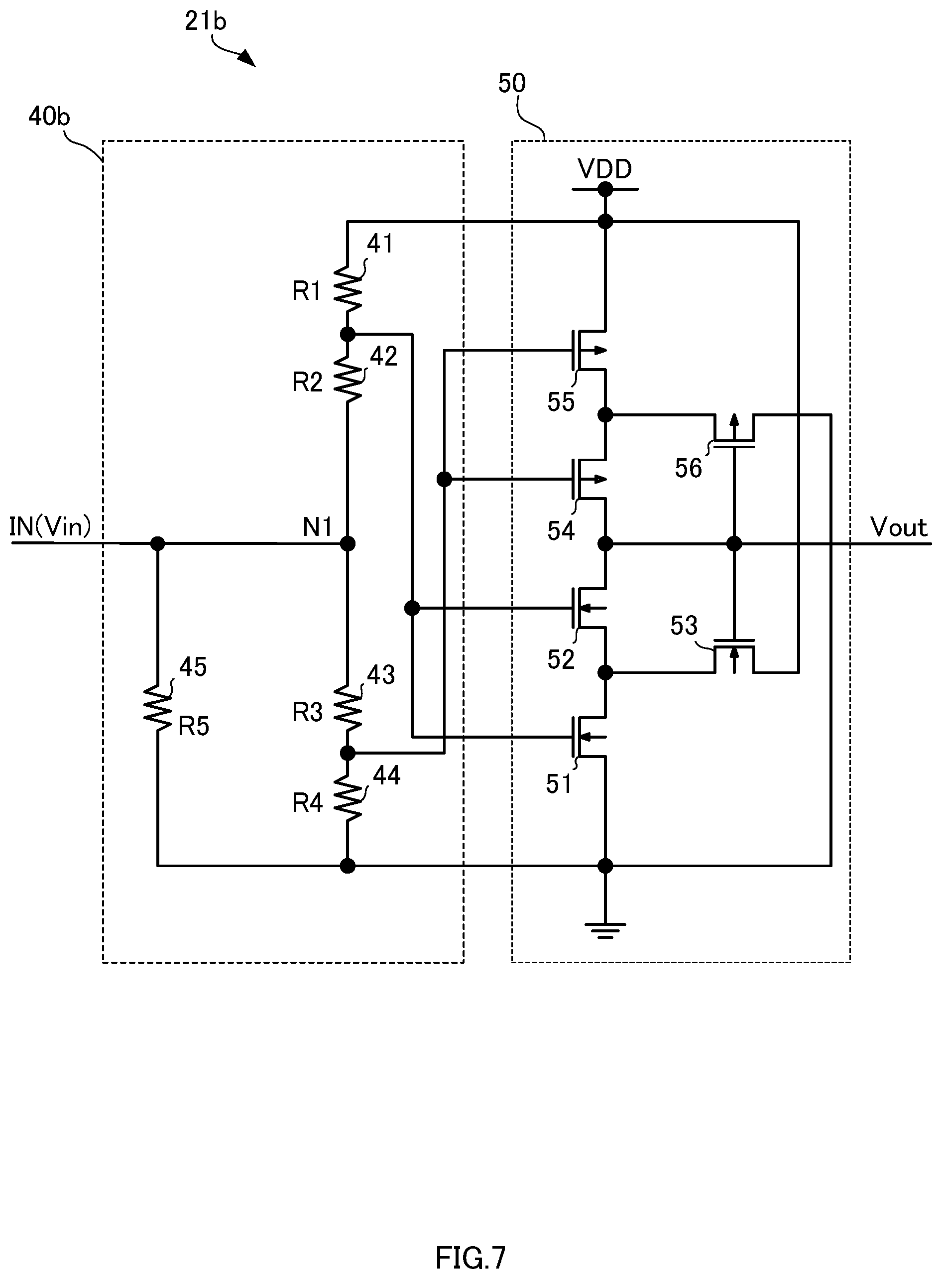 Patent US11784636 Figure 7 – Comparator circuit and semiconductor device