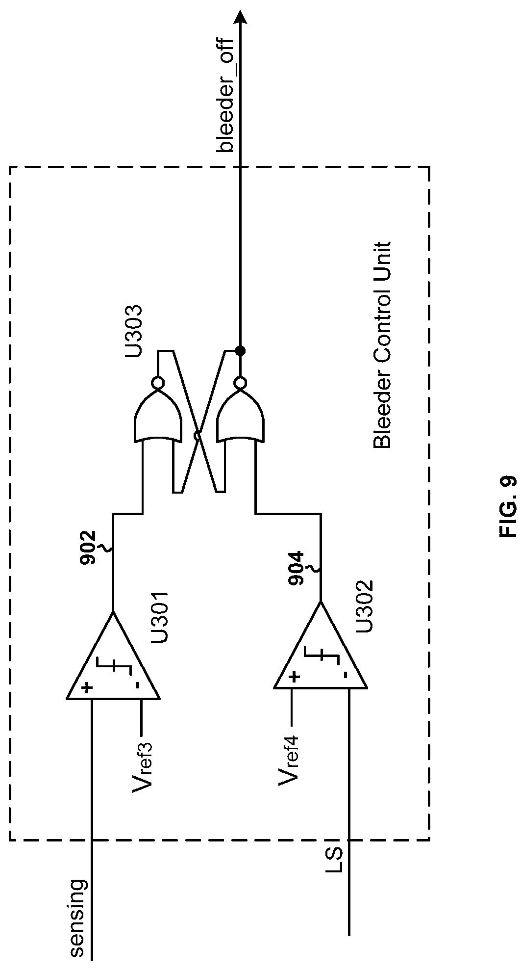 Patent US11784638 Figure 9 – Switch control systems for light emitting diodes and methods thereof