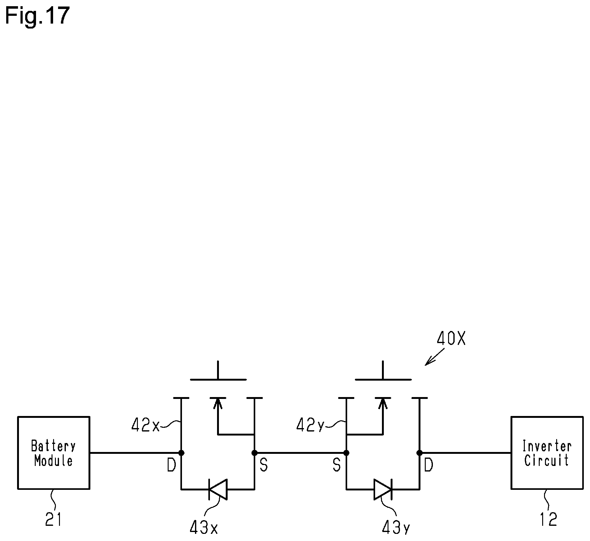 Patent US11784639 Figure 15 – Semiconductor device, semiconductor module, relay unit, battery unit, and vehicle