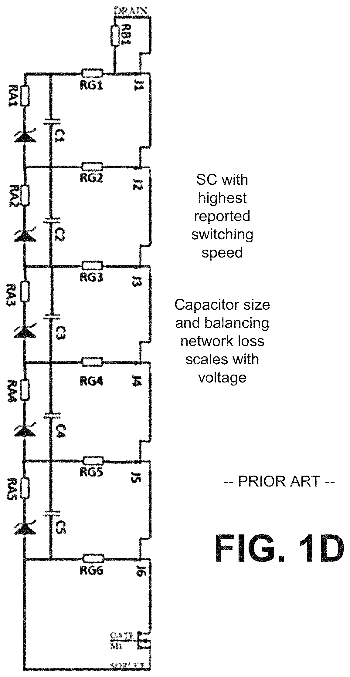 Patent US11784641 Figure 2 – High voltage cascaded supercascode power switch