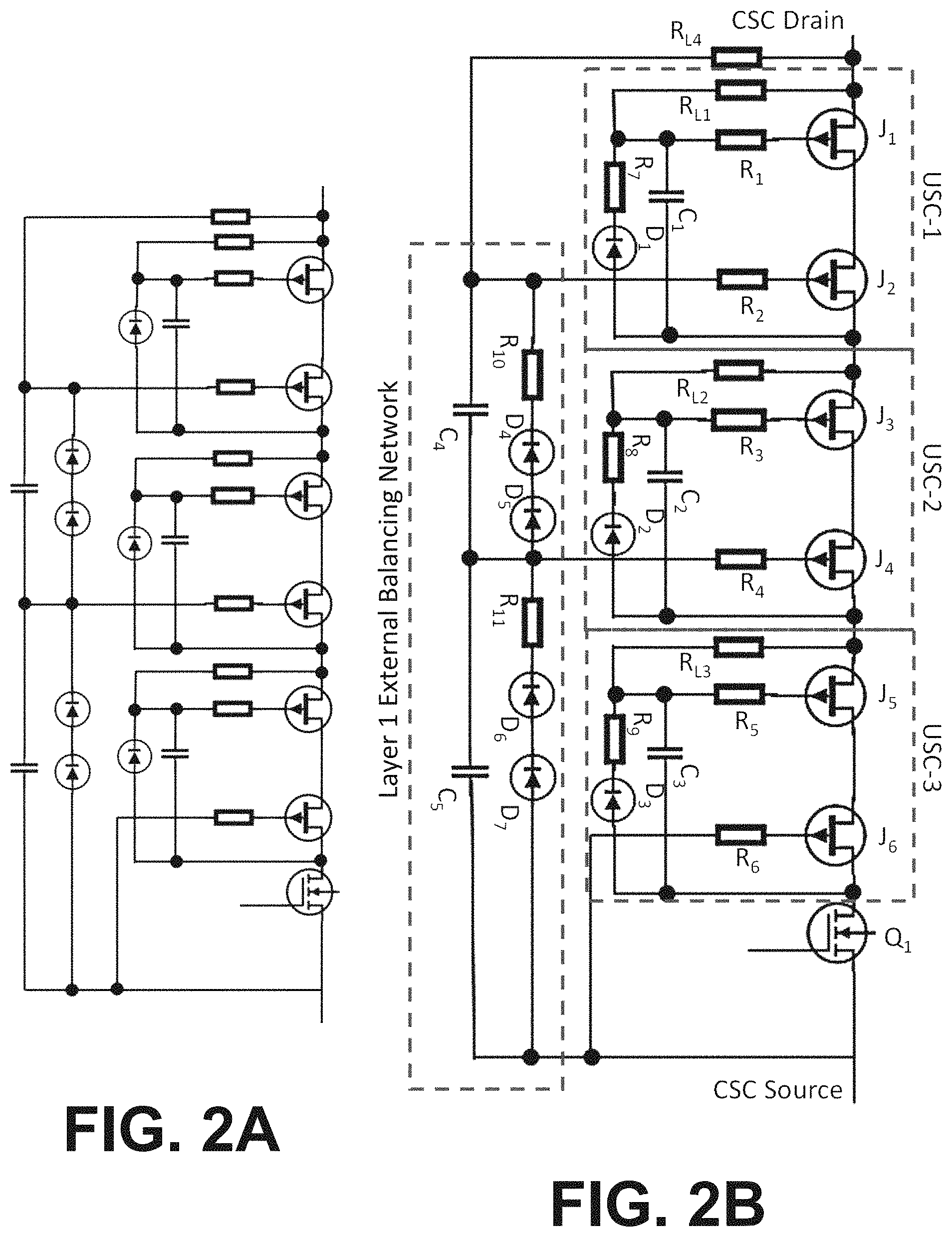 Patent US11784641 Figure 3 – High voltage cascaded supercascode power switch
