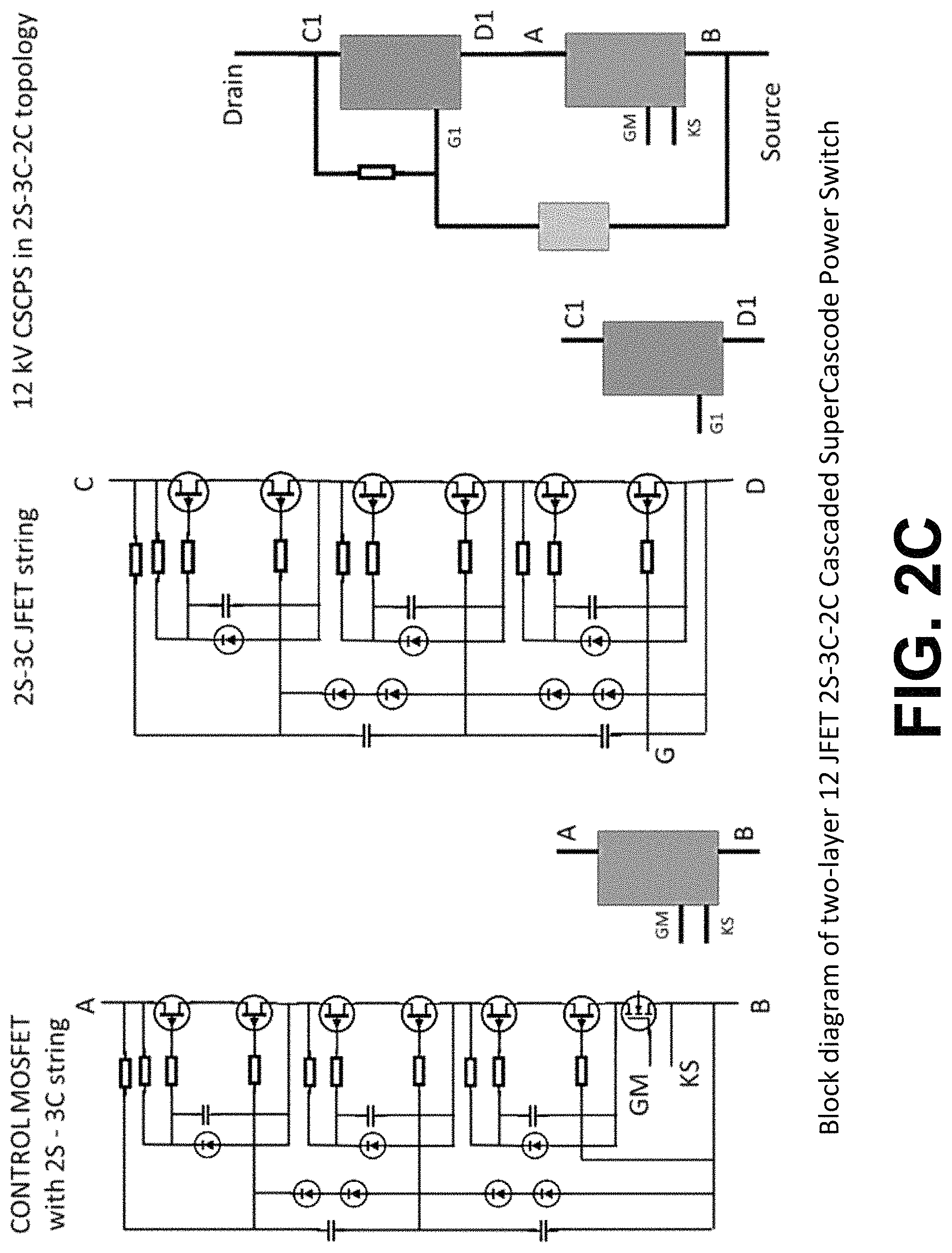 Patent US11784641 Figure 4 – High voltage cascaded supercascode power switch