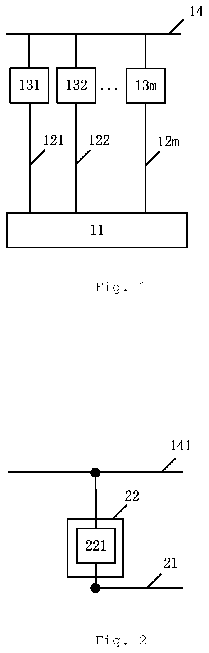 Patent US11784642 Figure 1 – Touch circuit, touch panel and display device