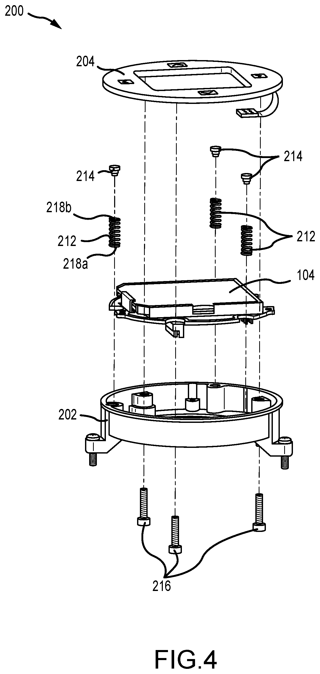 Patent US11784643 Figure 3 – Capacitive button interface assembly
