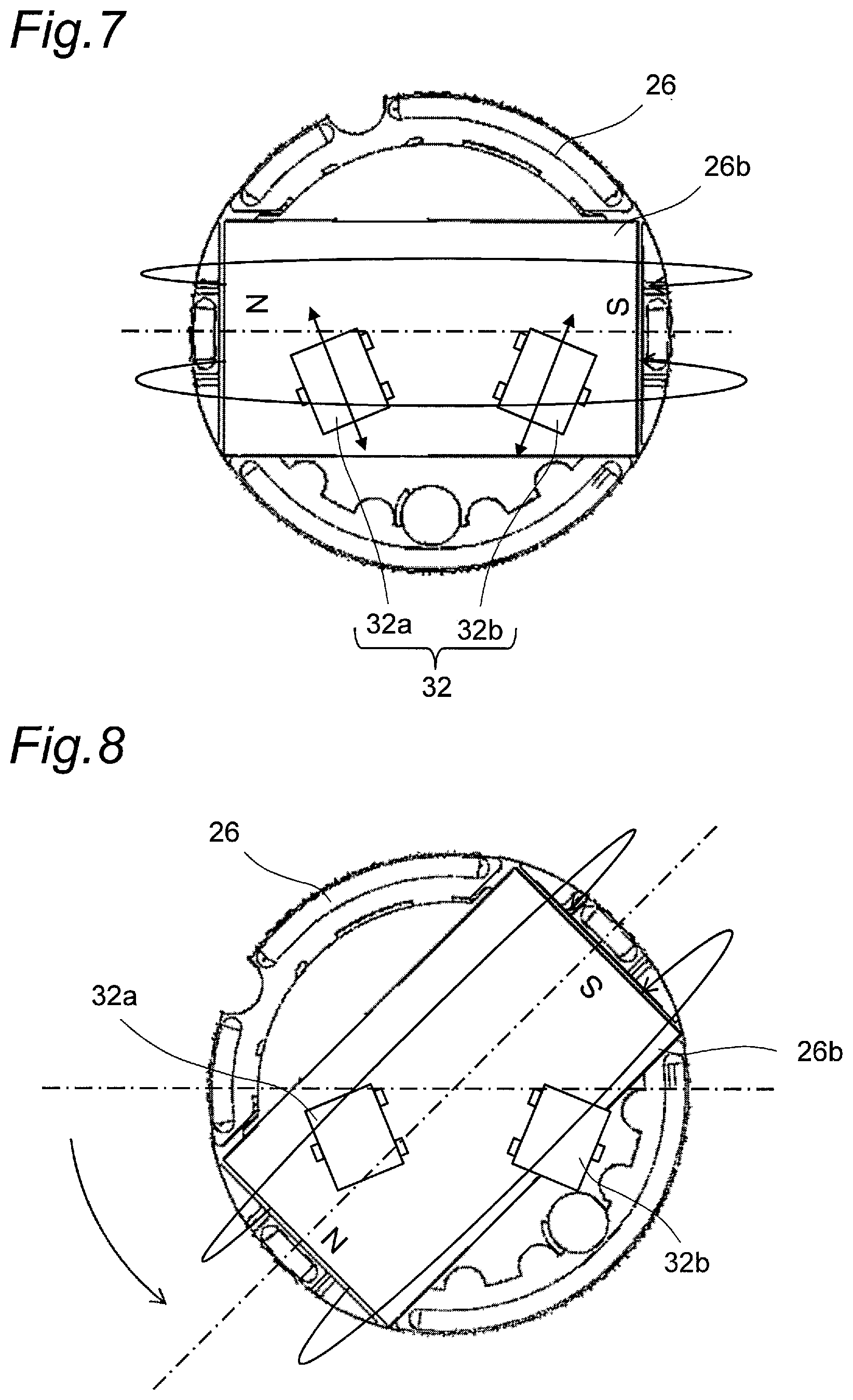 Patent US11784644 Figure 5 – Rotation detector and imaging device