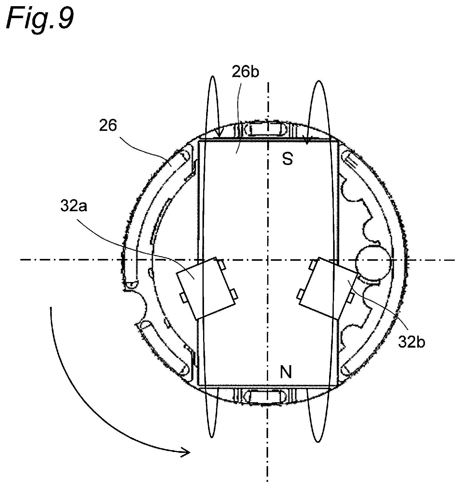 Patent US11784644 Figure 6 – Rotation detector and imaging device