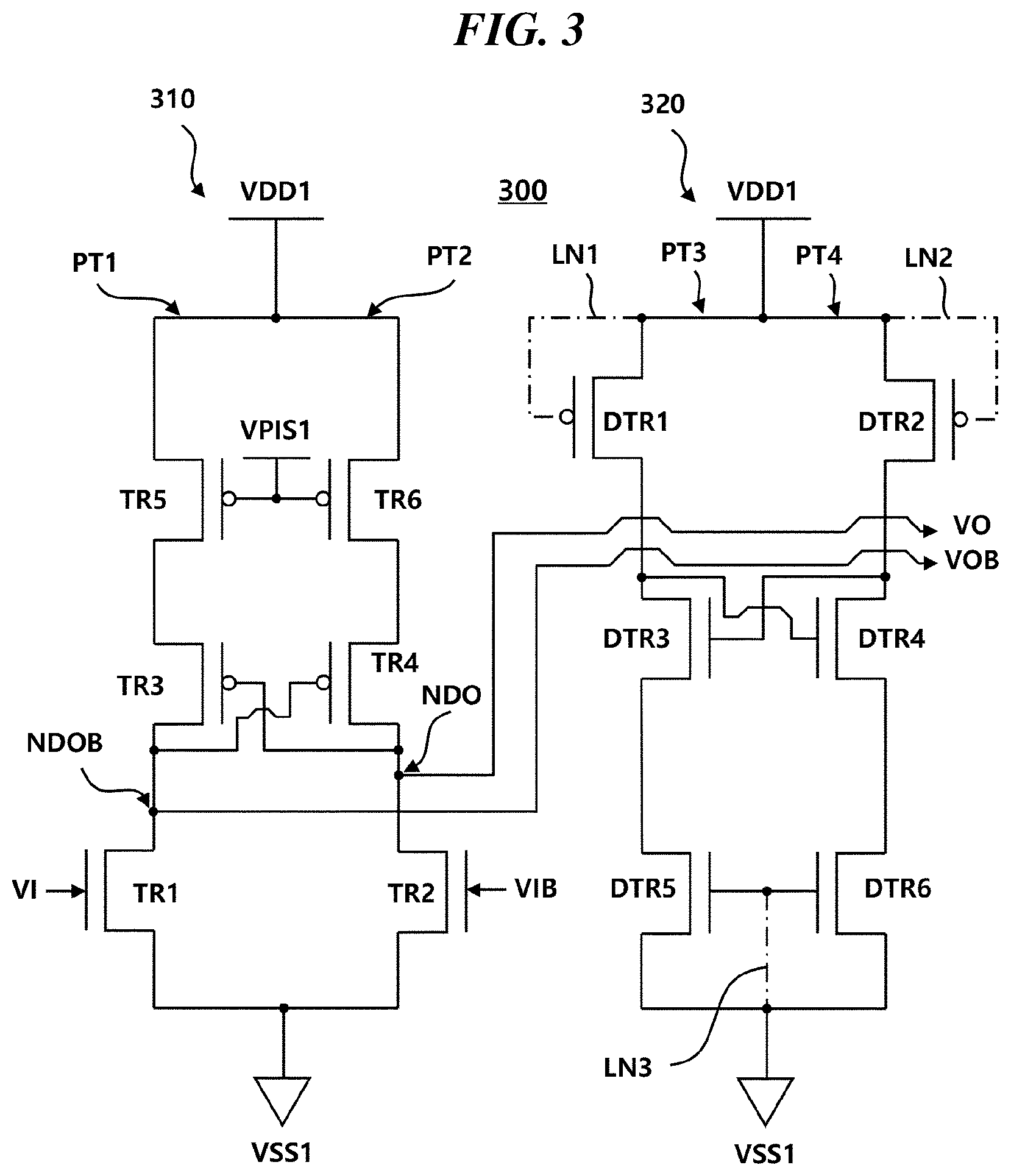 Patent US11784645 Figure 3 – Level shifter including dummy circuit and method of manufacturing the same
