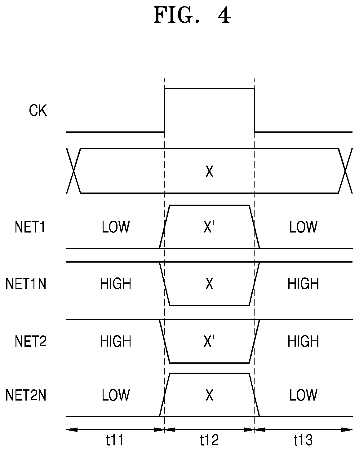 Patent US11784647 Figure 4 – Circuit performing logical operation and flip-flop including the circuit