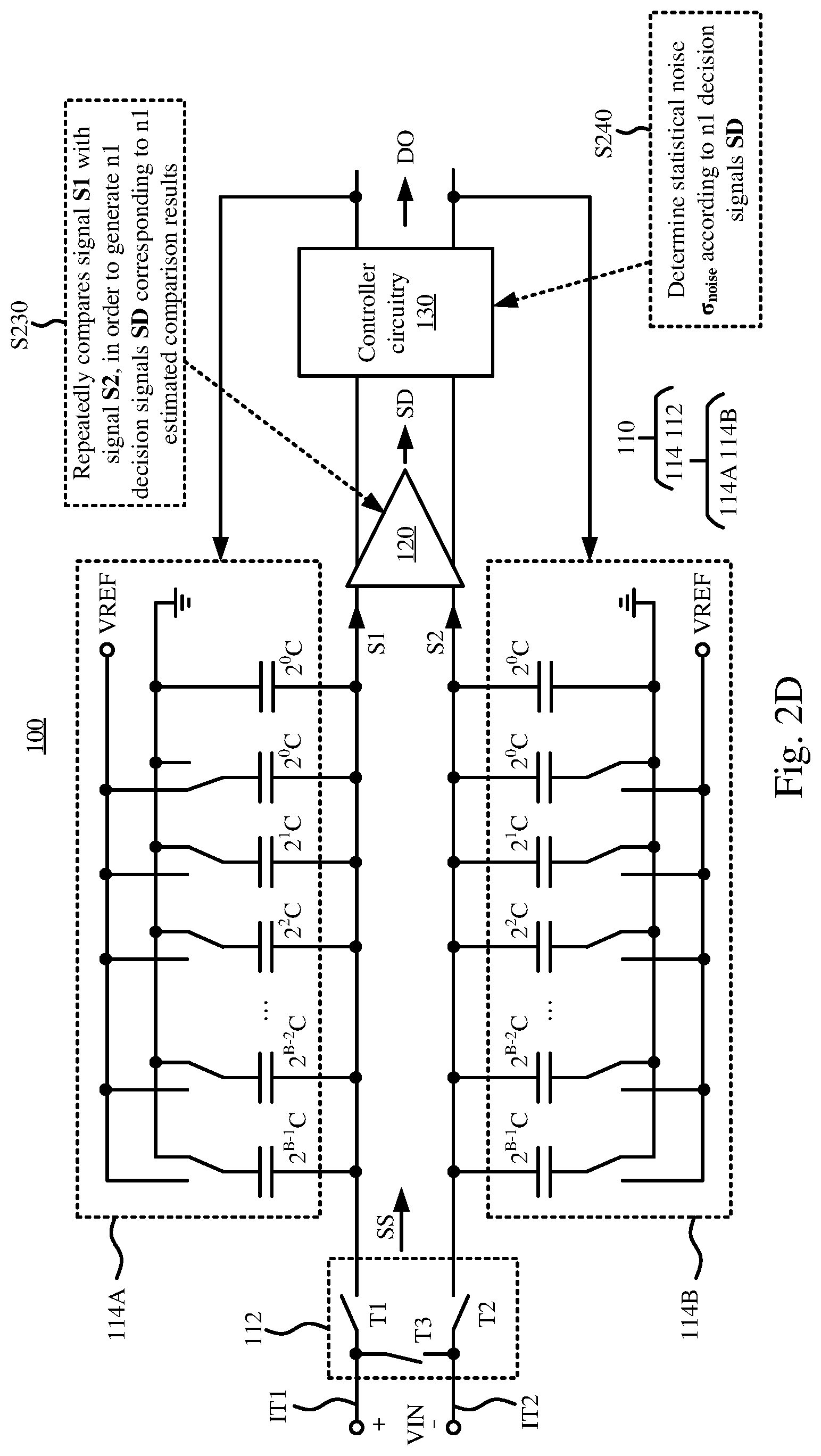 Patent US11784658 Figure 5 – Successive approximation register analog to digital converter and signal conversion method